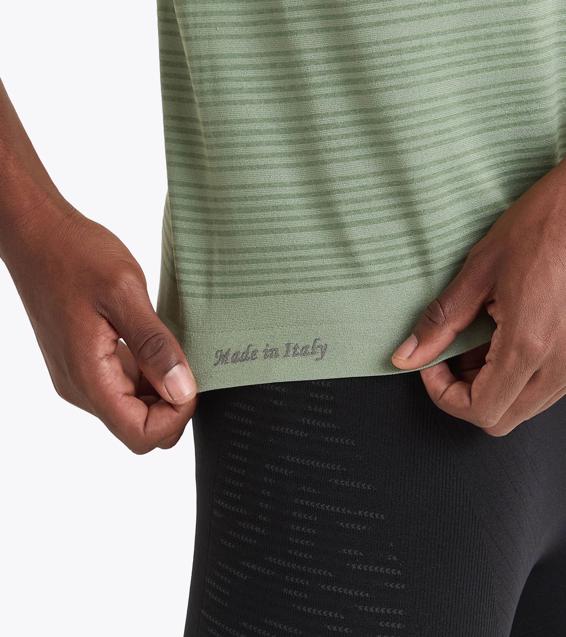 Maglietta tecnica termoregolante - Running - Uomo SS T-SHIRT STRATOUNO VERDE ICEBERG - Diadora