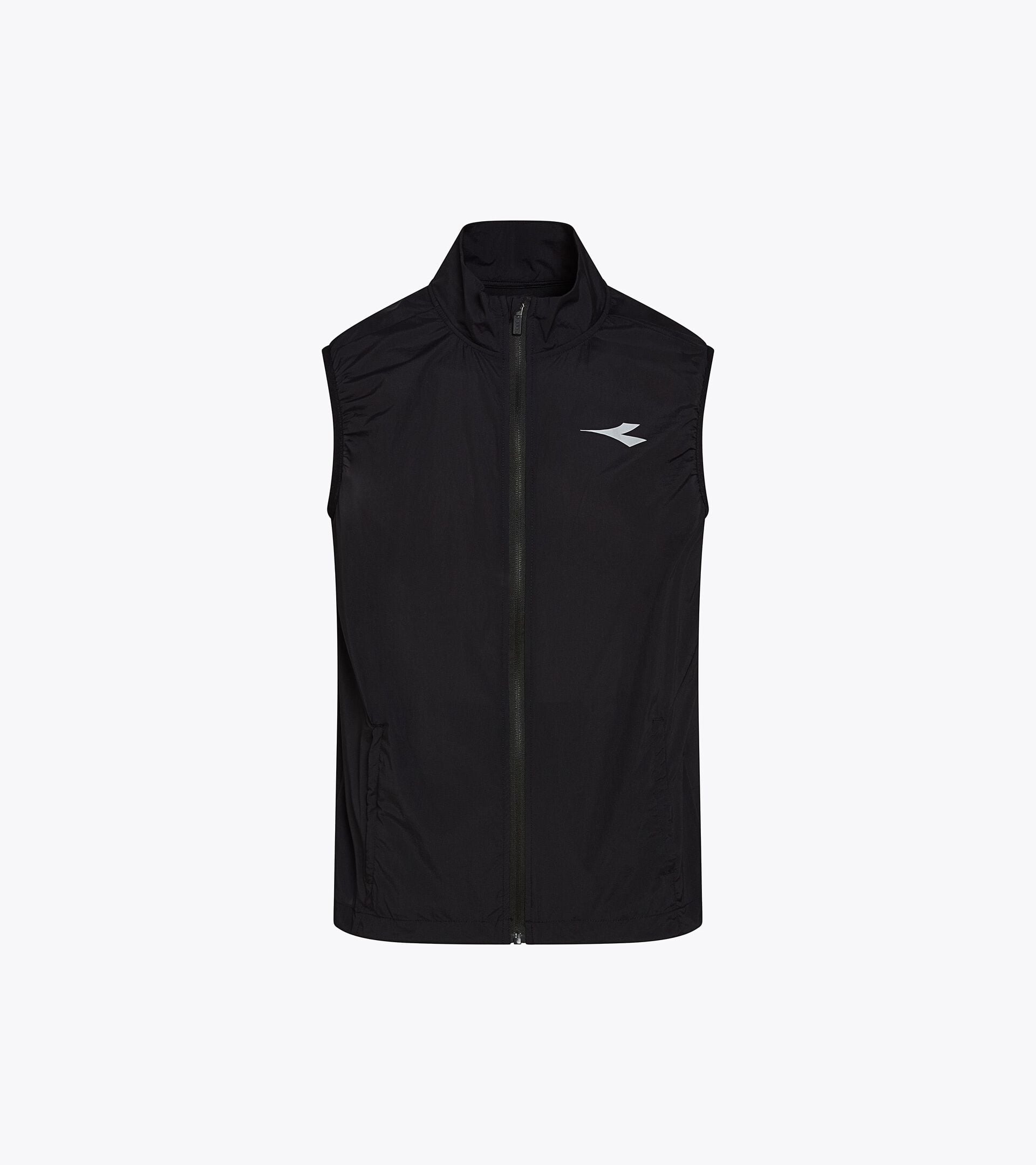 Vests - Men&rsquo;s WINDBREAKER PACKABLE VEST BLACK - Diadora