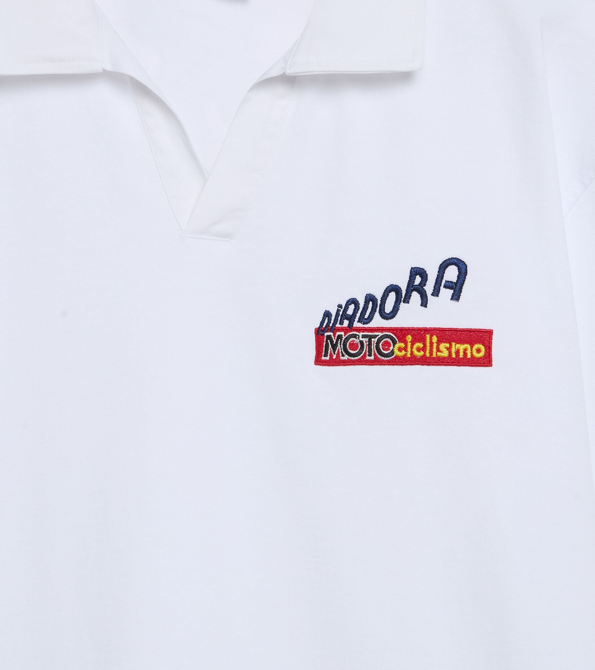 Polo Legacy - Made in Italy - Pour tous les genres POLO LS LEGACY BLANC VIF - Diadora
