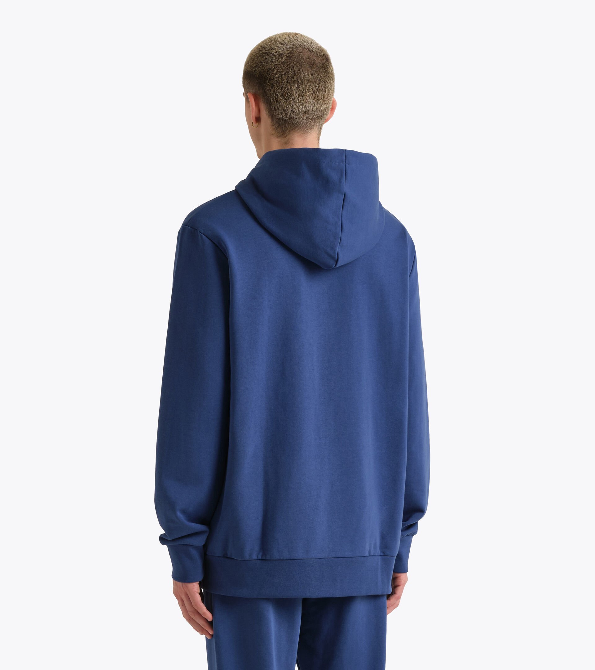Color block hoodie - All-Gender HOODIE LOGO NAVY PEONY - Diadora