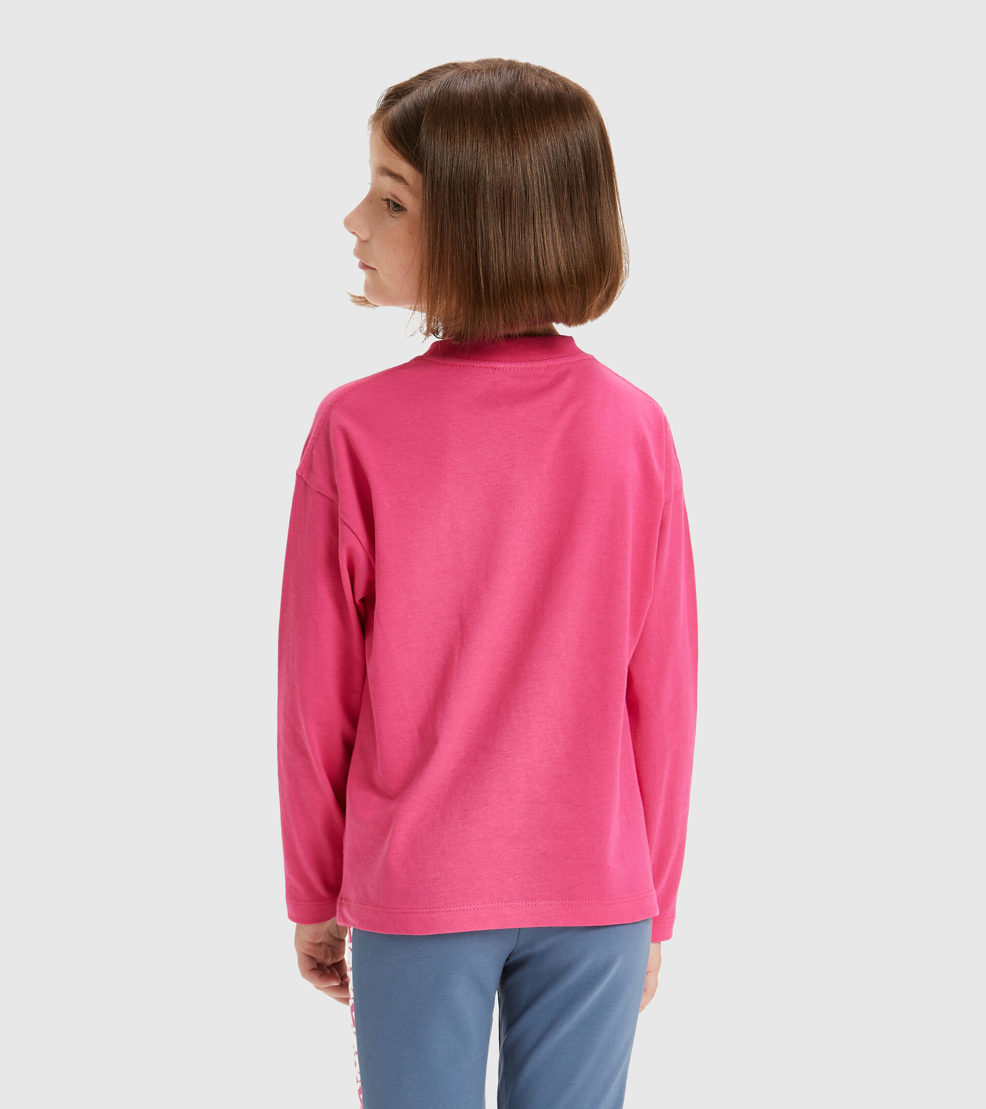 T-shirt - Kids JU.LS T-SHIRT CUBIC MAGENTA - Diadora