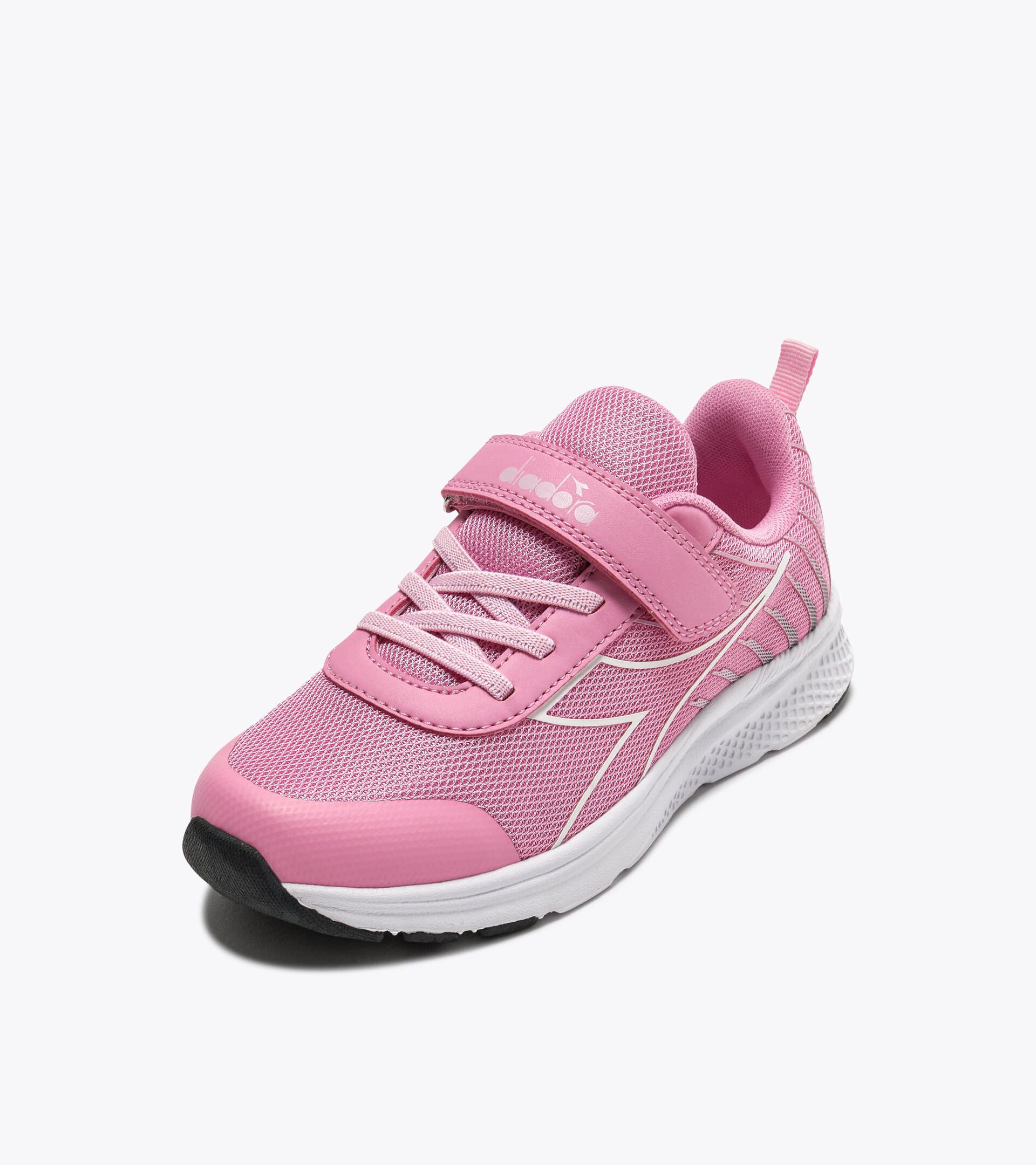 Chaussure de course junior - Tous genres FALCON 6 JR V ROSA BEGONIA/BIANCO - Diadora