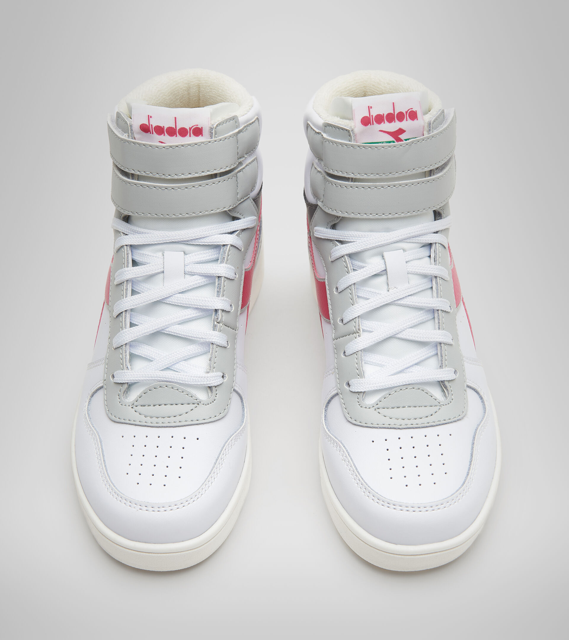 Sports shoes - Youth 8-16 years MAGIC BASKET MID GS WHT/FROST GRY/RASPBERRY SORBET - Diadora