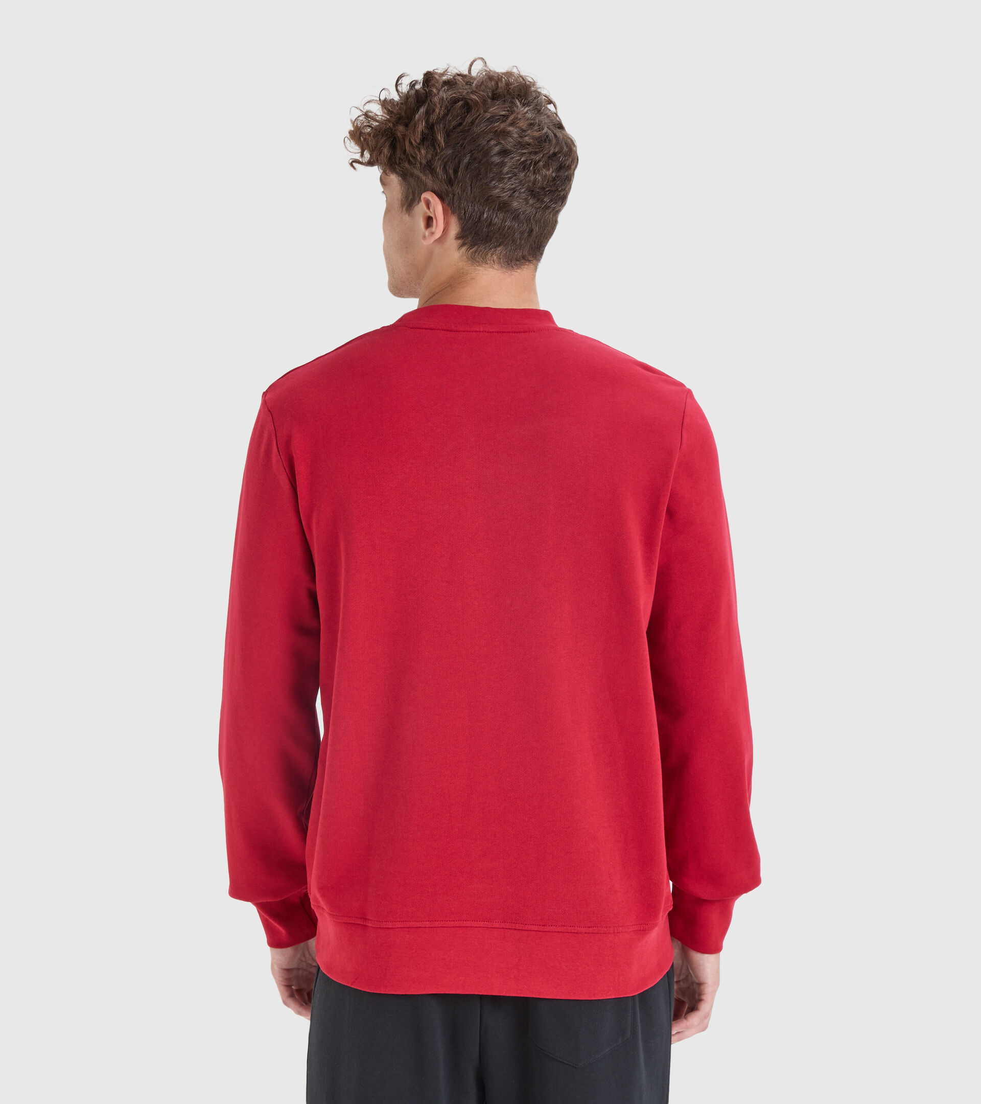 Sports sweatshirt - Men’s SWEATSHIRT CREW CHROMIA SCARLET SAGE - Diadora
