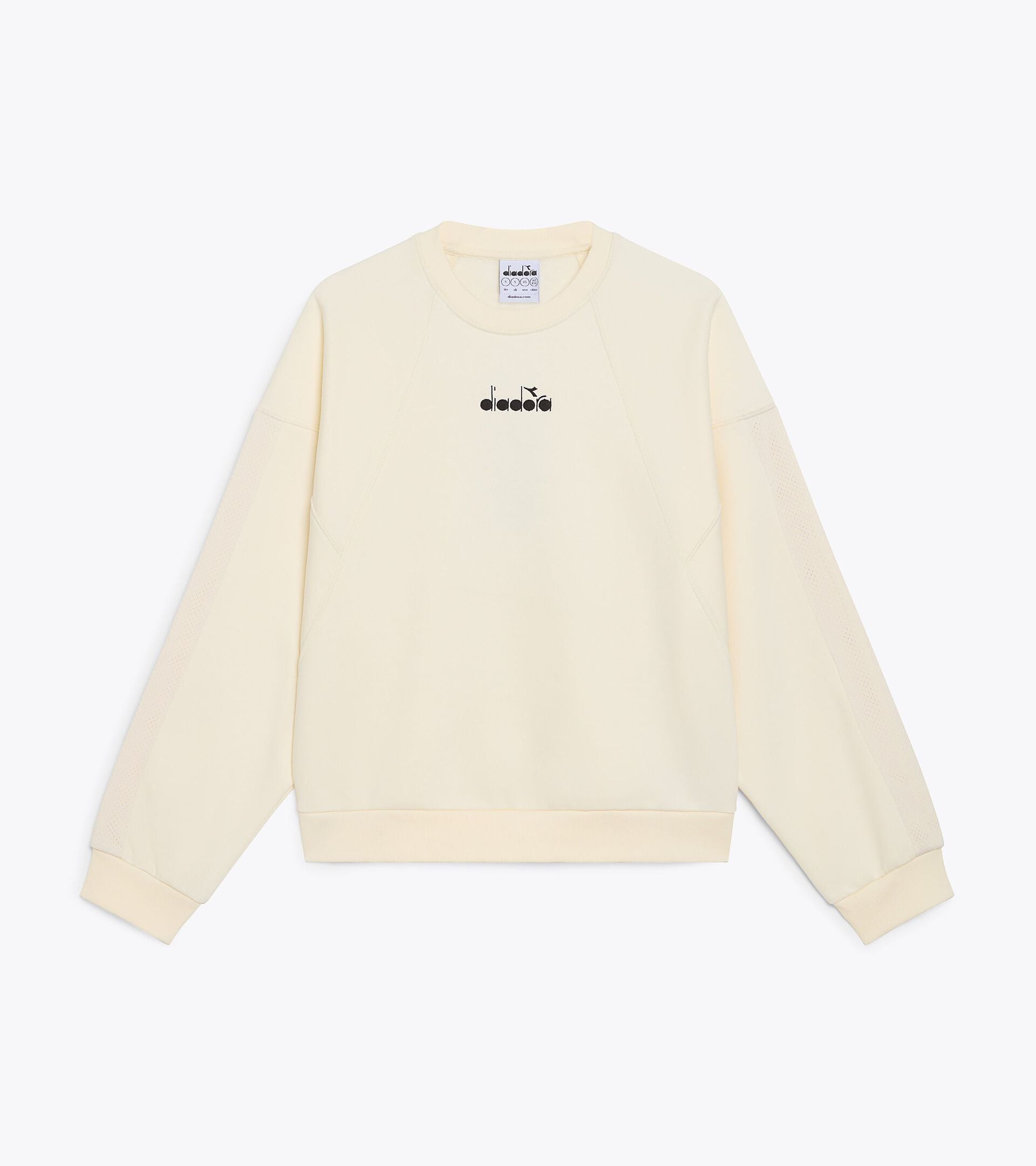 Sweatshirt aus Jersey - Comfort Fit - Damen L. SWEATSHIRT LOGO (BR) WISPERN WEISS - Diadora