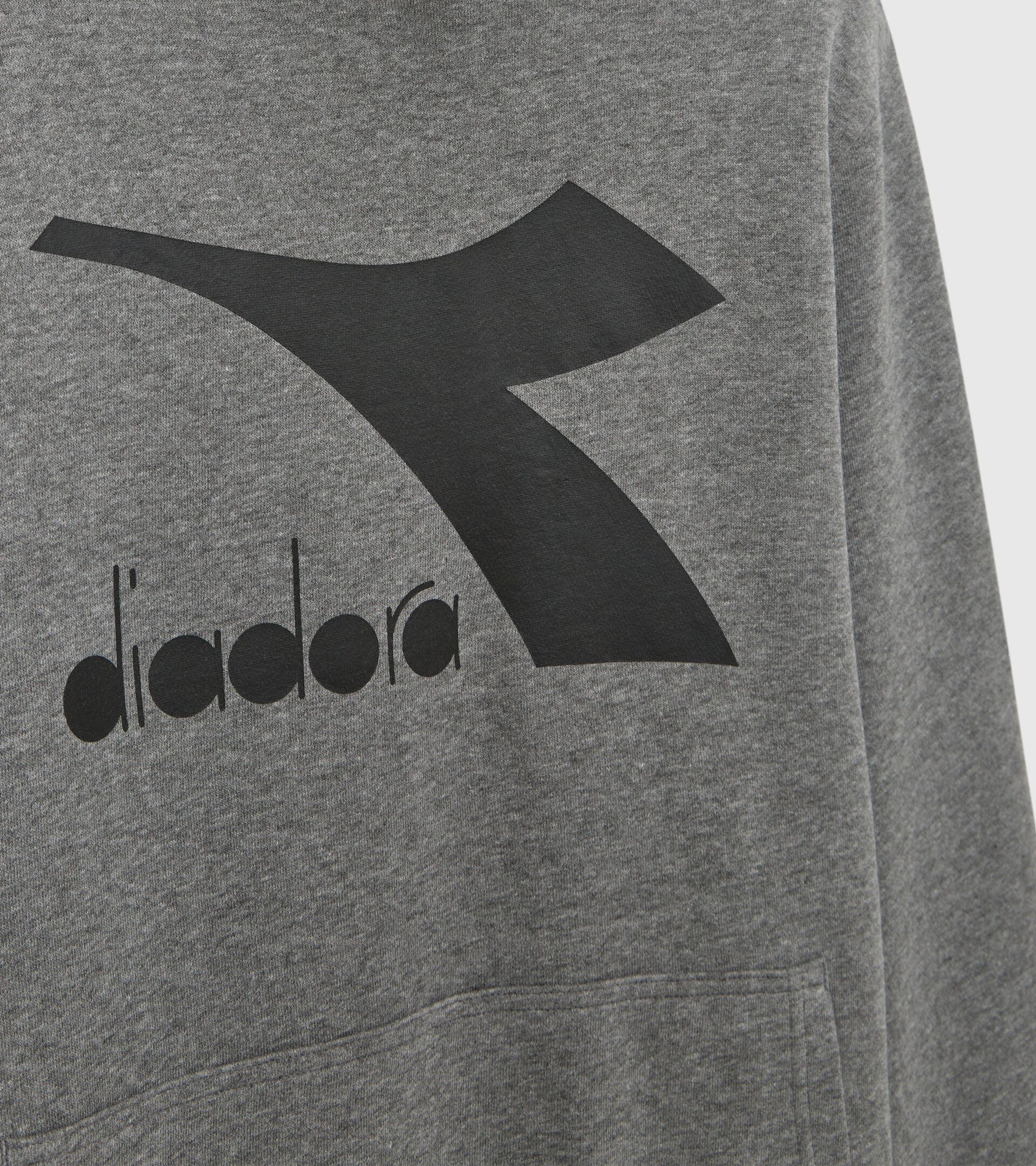 Sudadera deportiva con capucha - Hombre HOODIE CHROMIA GRIS OSCURO MELANGE - Diadora