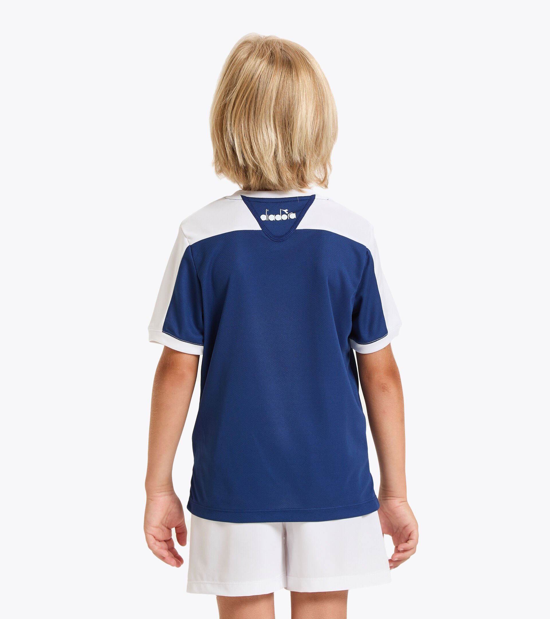 Tennis T-shirt - Junior J. T-SHIRT COURT SALTIRE NAVY - Diadora