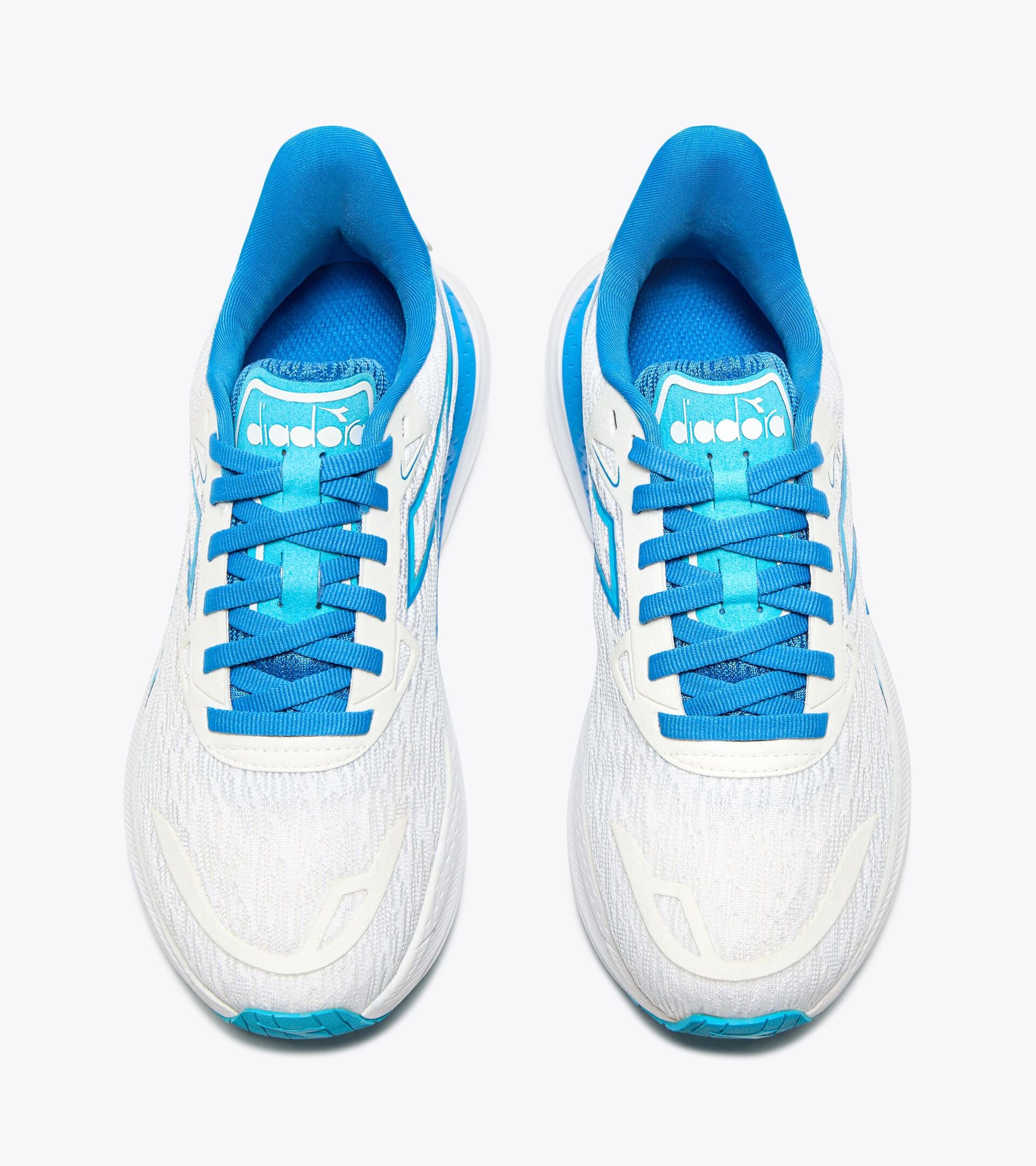 Running shoe - Stability and lightness - Donna NUCLEO 2 Y WHITE/FRENCH BLUE/AQUARIUS - Diadora
