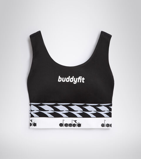 L. MEDIUM BRA BUDDYFIT, NOIR Soutien-gorge d’entraînement pour femme L. MEDIUM BRA BUDDYFIT NOIR - Diadora