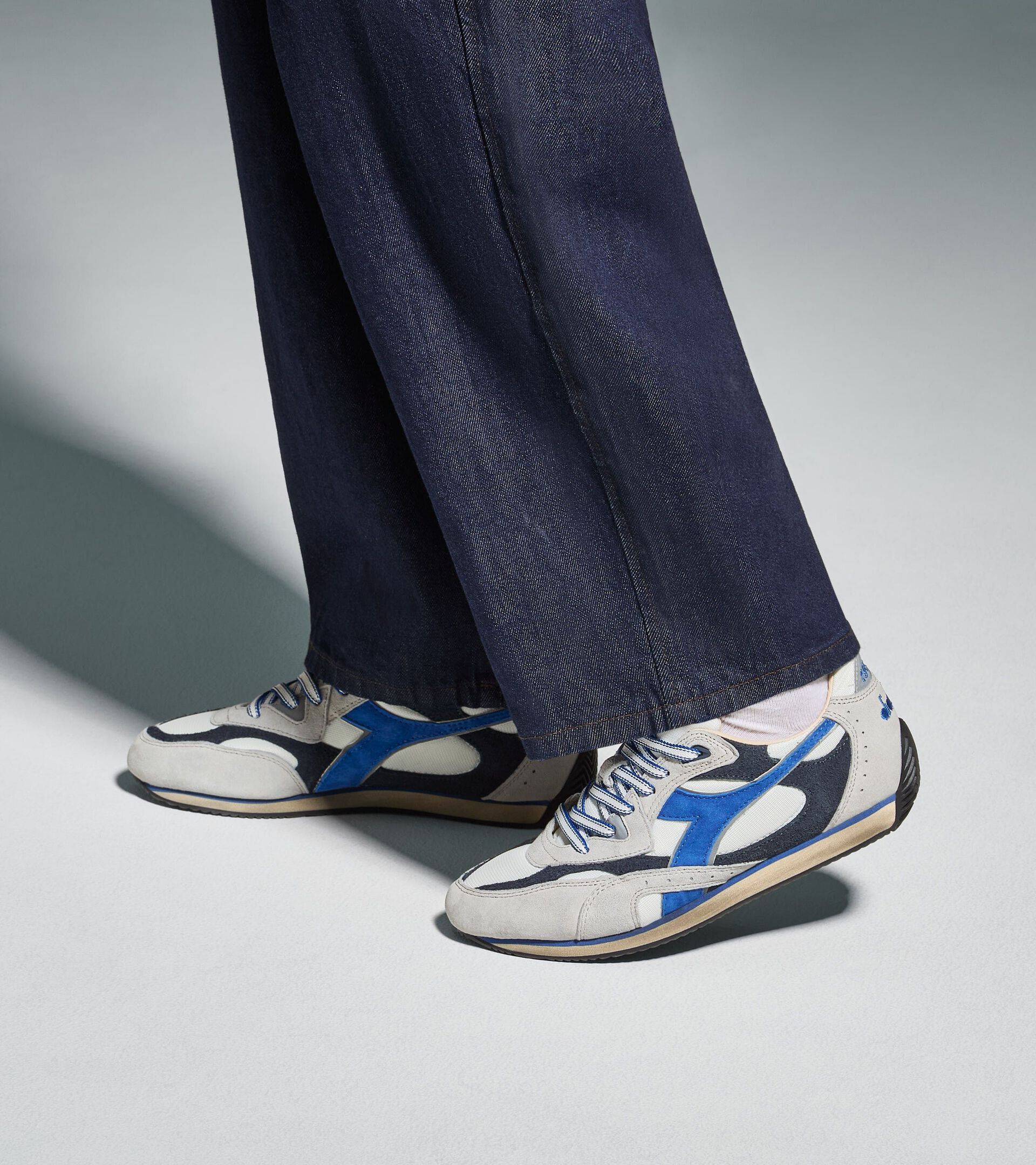 Low-Profile-Sneaker Heritage - F&uuml;r alle Geschlechter EQUIPE REVENGE USED MILCH WEISS - Diadora