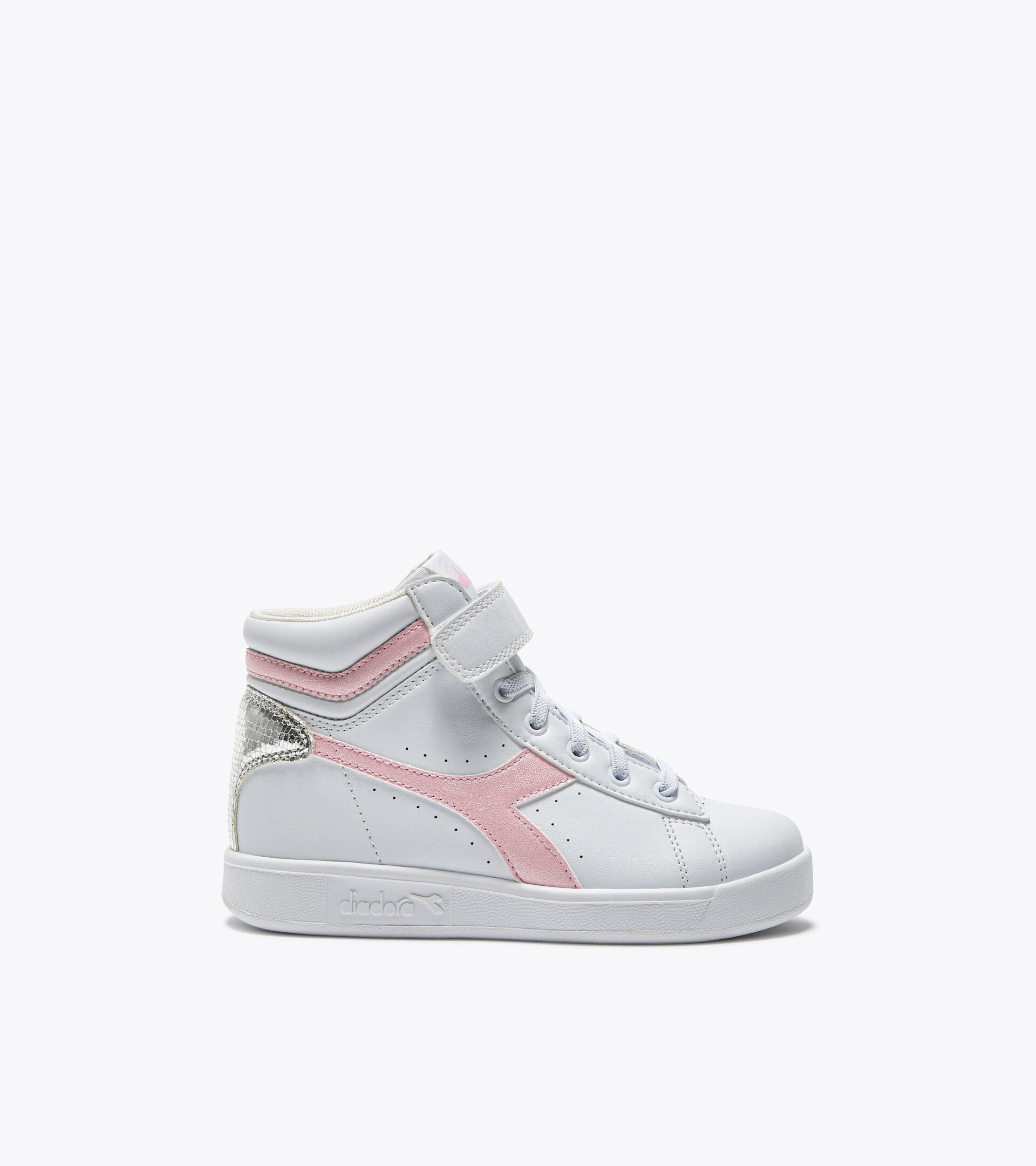Sports shoes - Kids 4-8 years GAME P HIGH BALLET PS WHITE/PINK LADY - Diadora