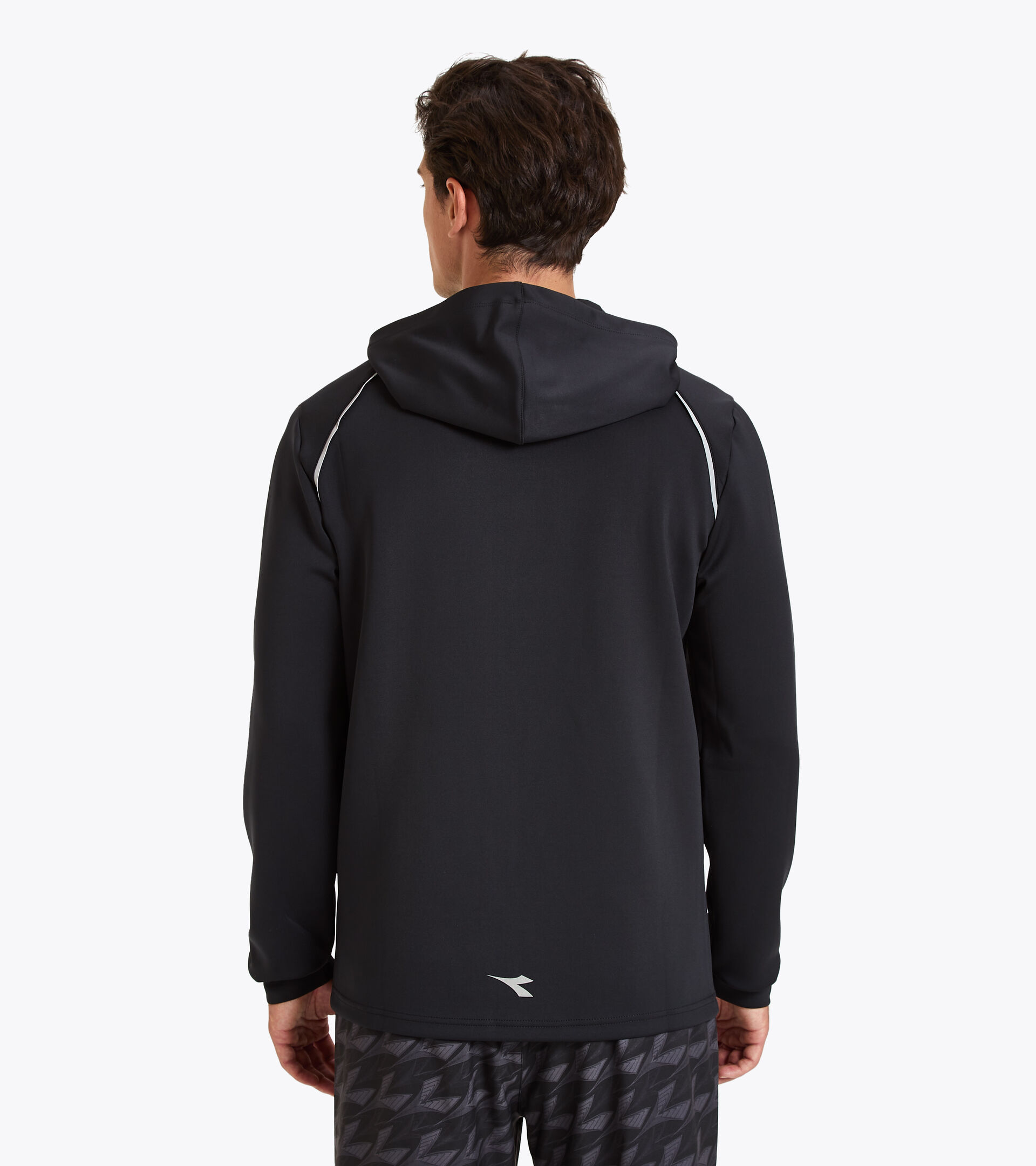 Running sweatshirt - Men HD FZ SWEAT BE ONE BLACK - Diadora