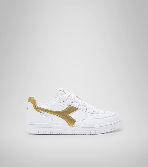 Footwear Sport BAMBINO RAPTOR LOW GS BIANCO/ORO Diadora