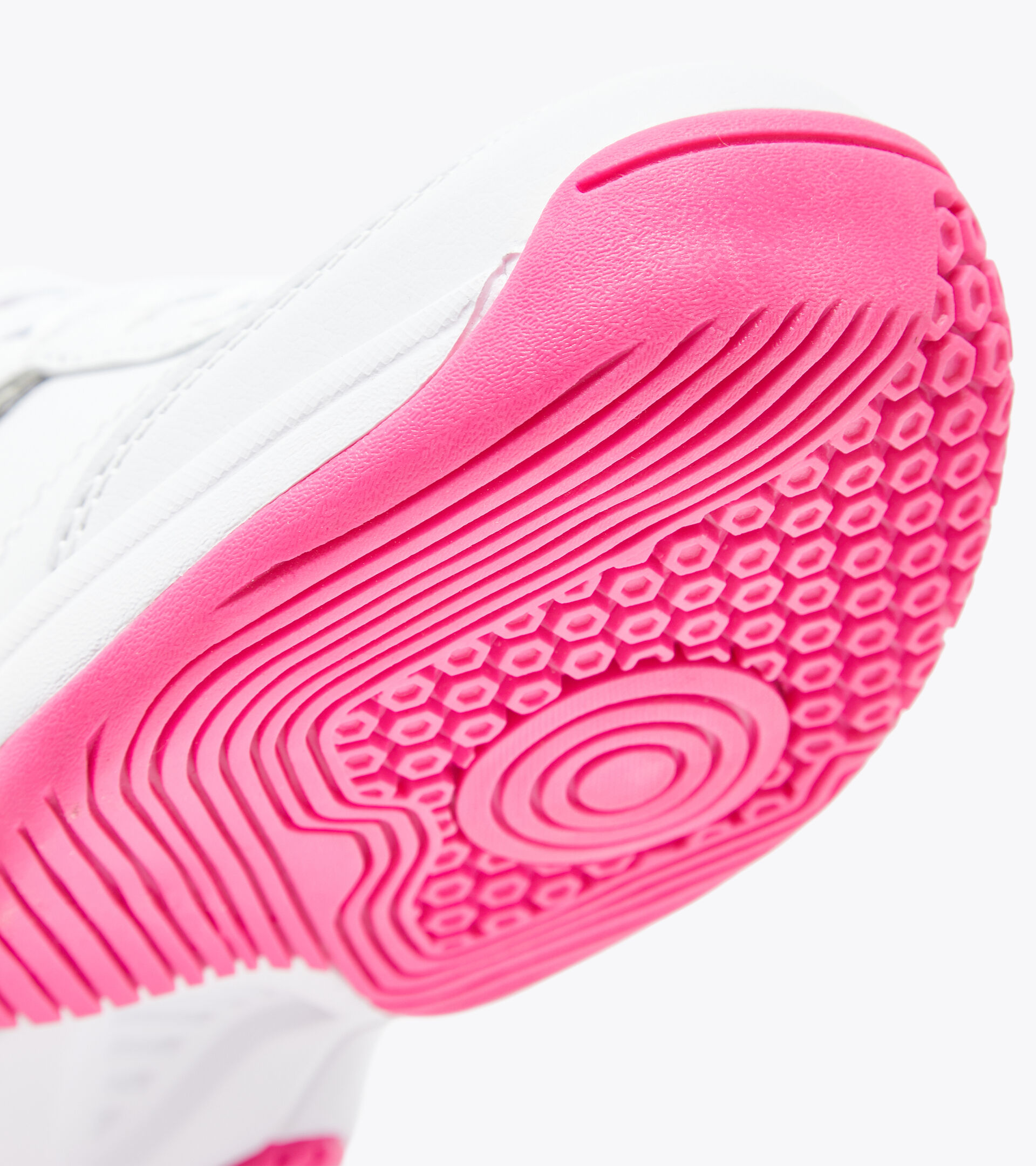 Junior tennis shoes - Unisex S. CHALLENGE 4 SL JR WHT/SILVER DD/RHODAMINE RED C - Diadora