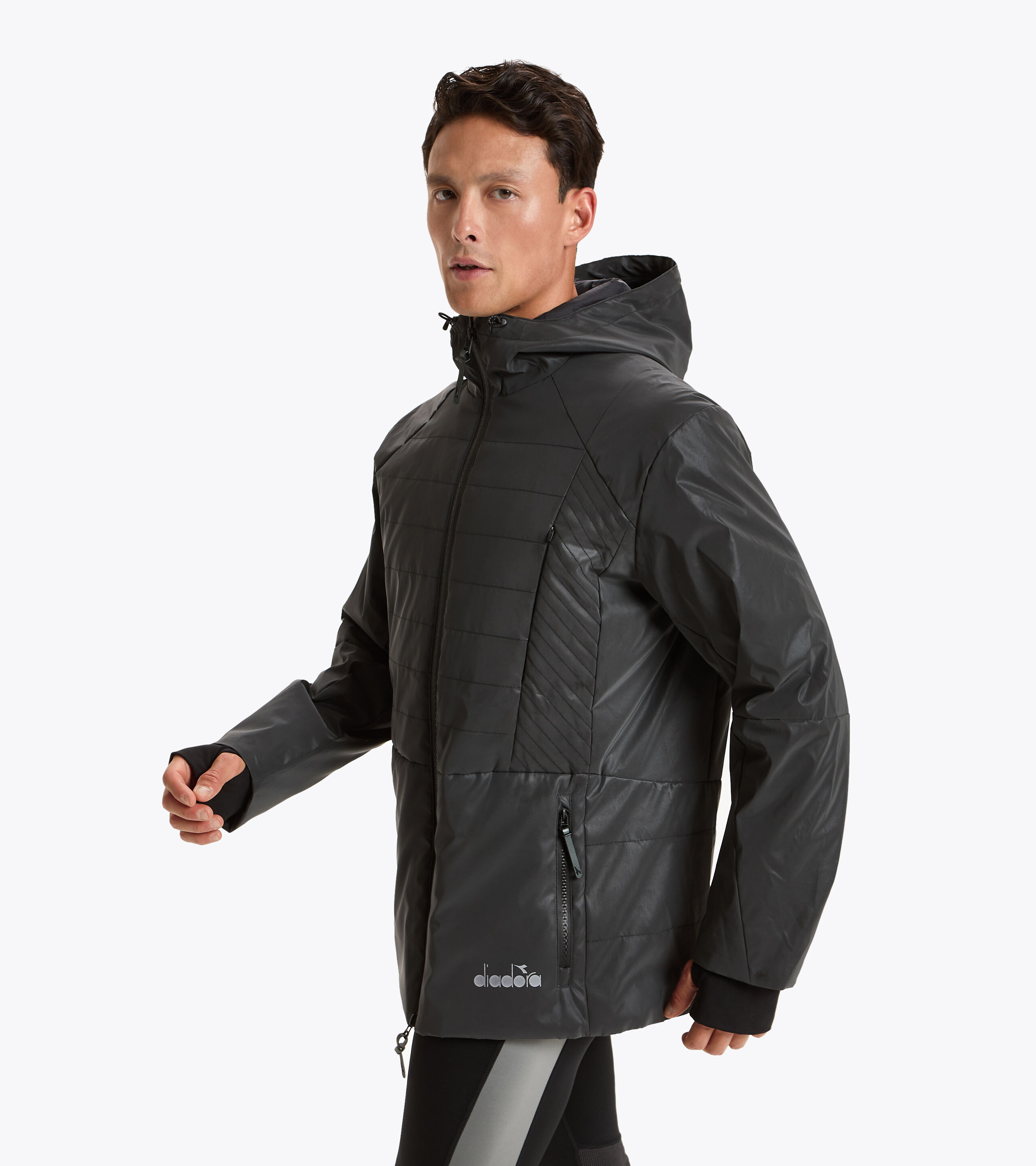 black running jacket mens