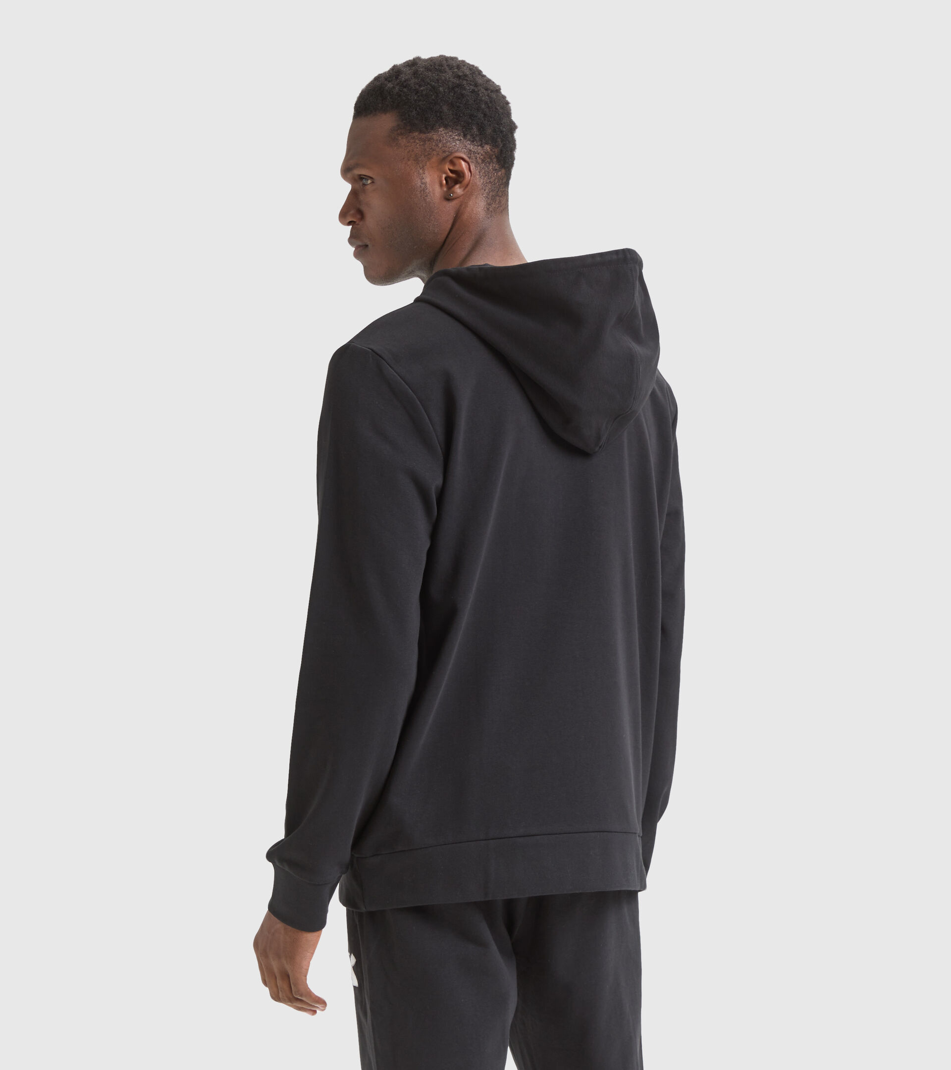 Cotton hoodie - Men HOODIE CHROMIA BLACK - Diadora