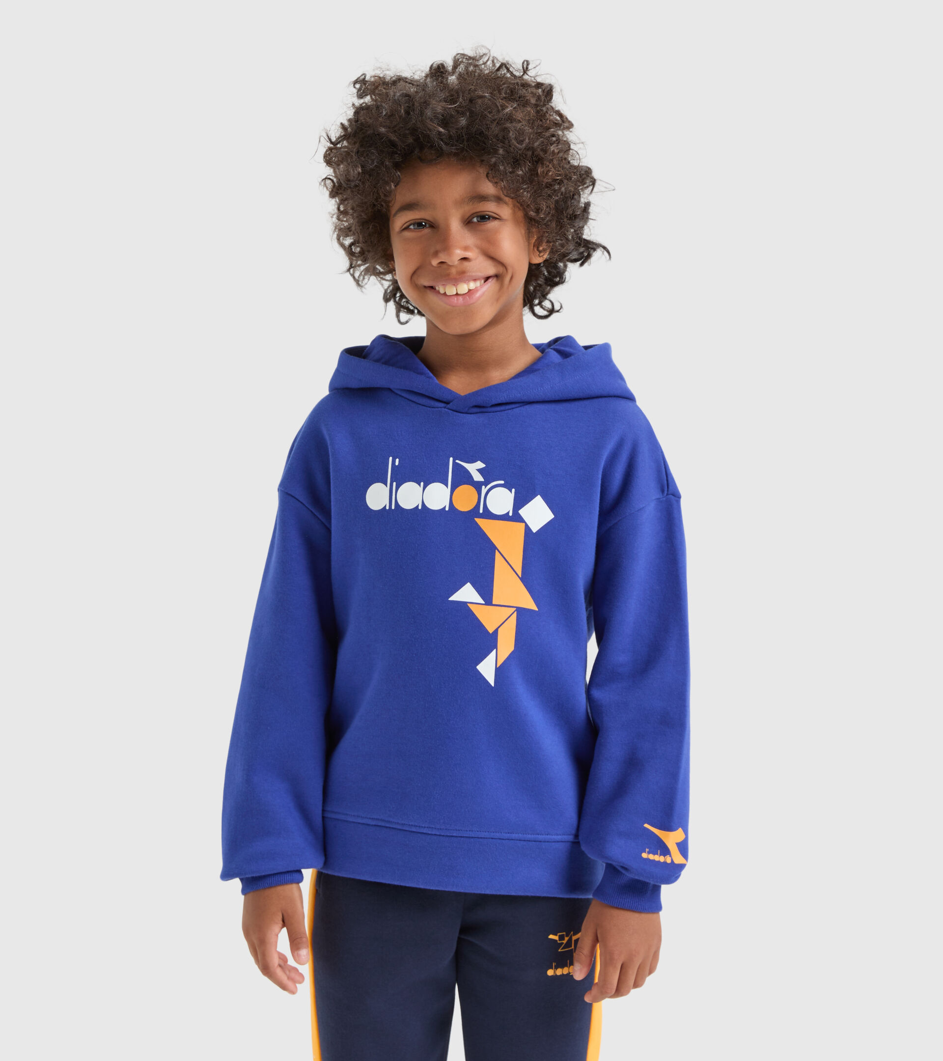 Hooded sweatshirt - Kids JB.HOODIE SWEAT TWISTER SODALITE BLUE - Diadora