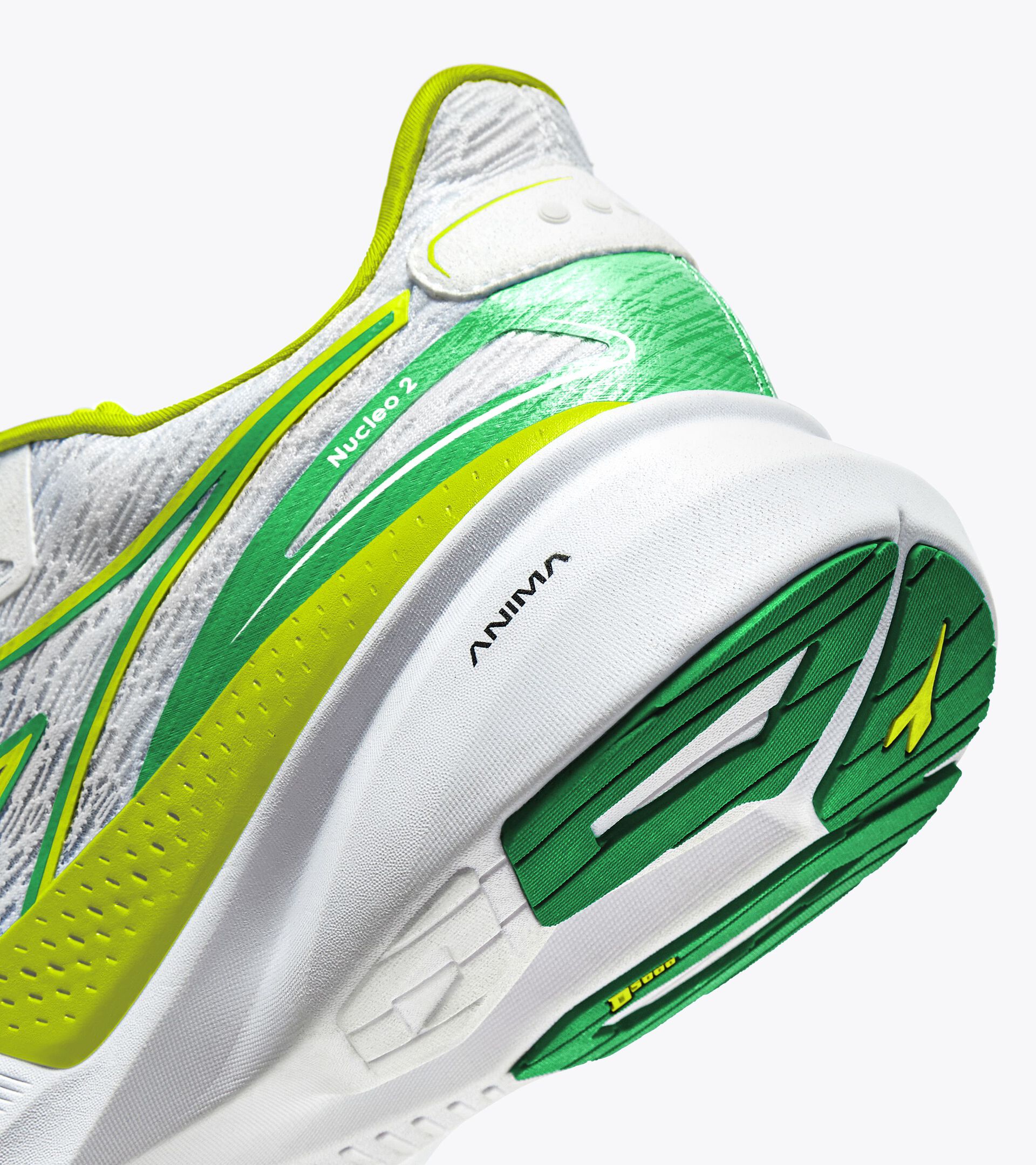 Chaussures de running - Confort et stabilit&eacute; - Femme NUCLEO 2 W BIANCO/VERDE LIME - Diadora