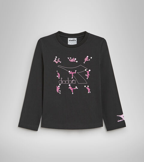 JG.T-SHIRT LS GLEE, BLACK Long-sleeved T-shirt - Girls JG.T-SHIRT LS GLEE BLACK - Diadora