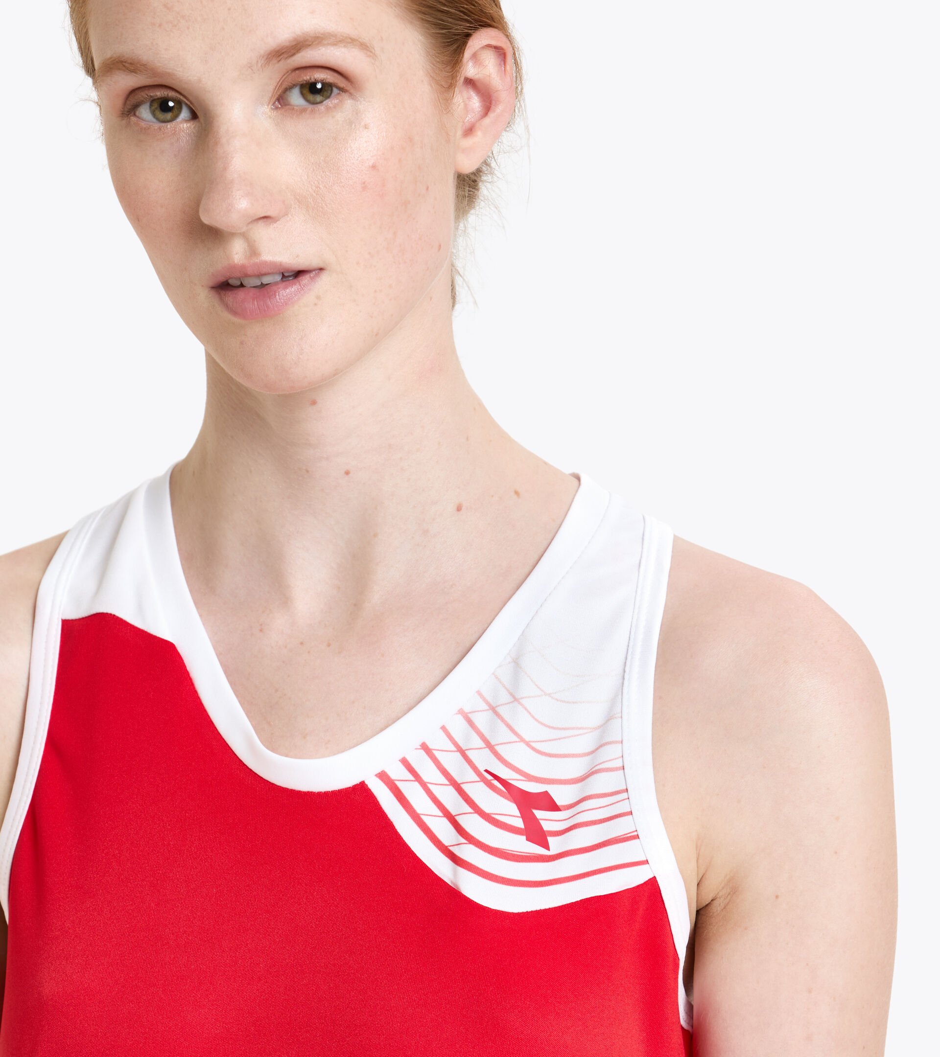 Damen - Tennis Tanktop L. TANK COURT TOMATENROT - Diadora