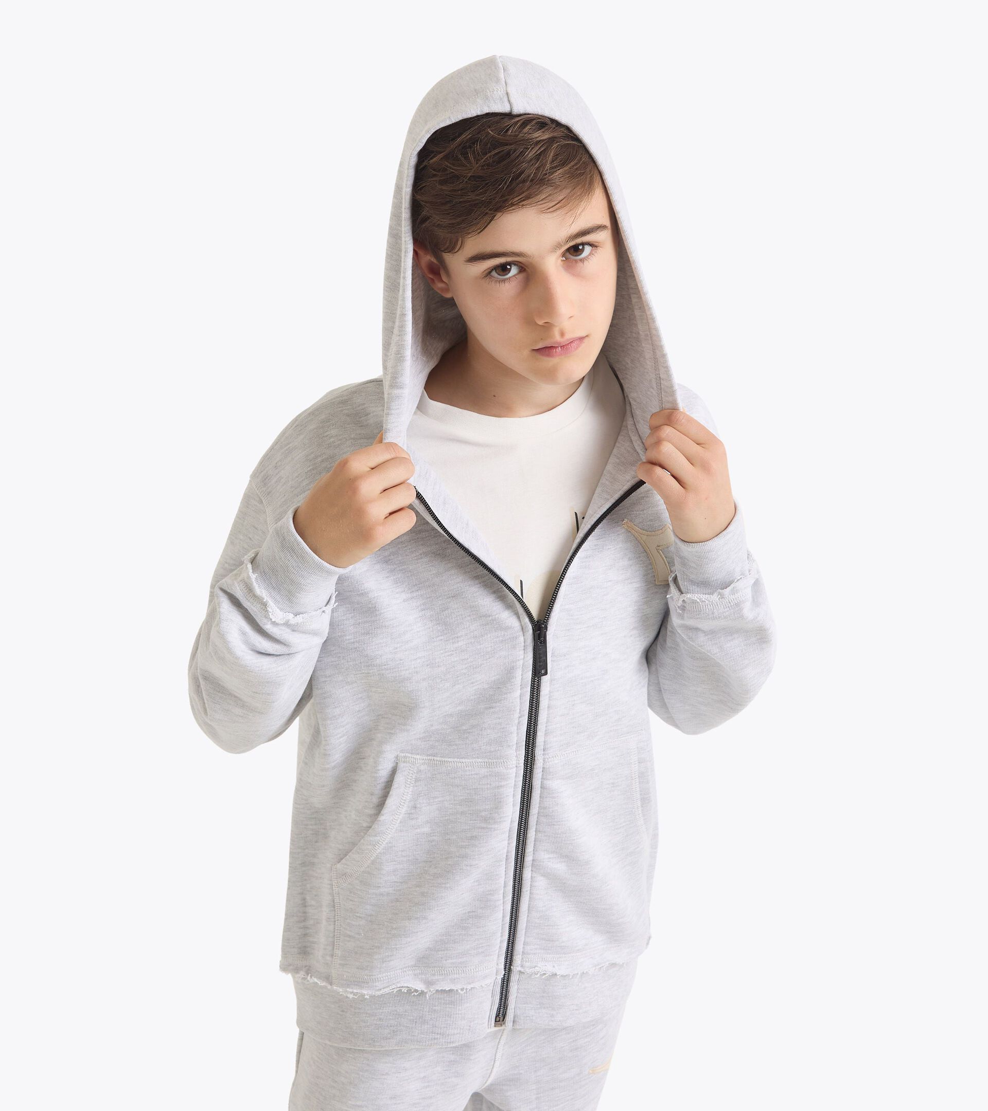 Sweat-shirt à capuche - Ado garçon
JB. HOODIE FZ DISTRICT GRIS MOYENNE CLAIR MELANGE - Diadora