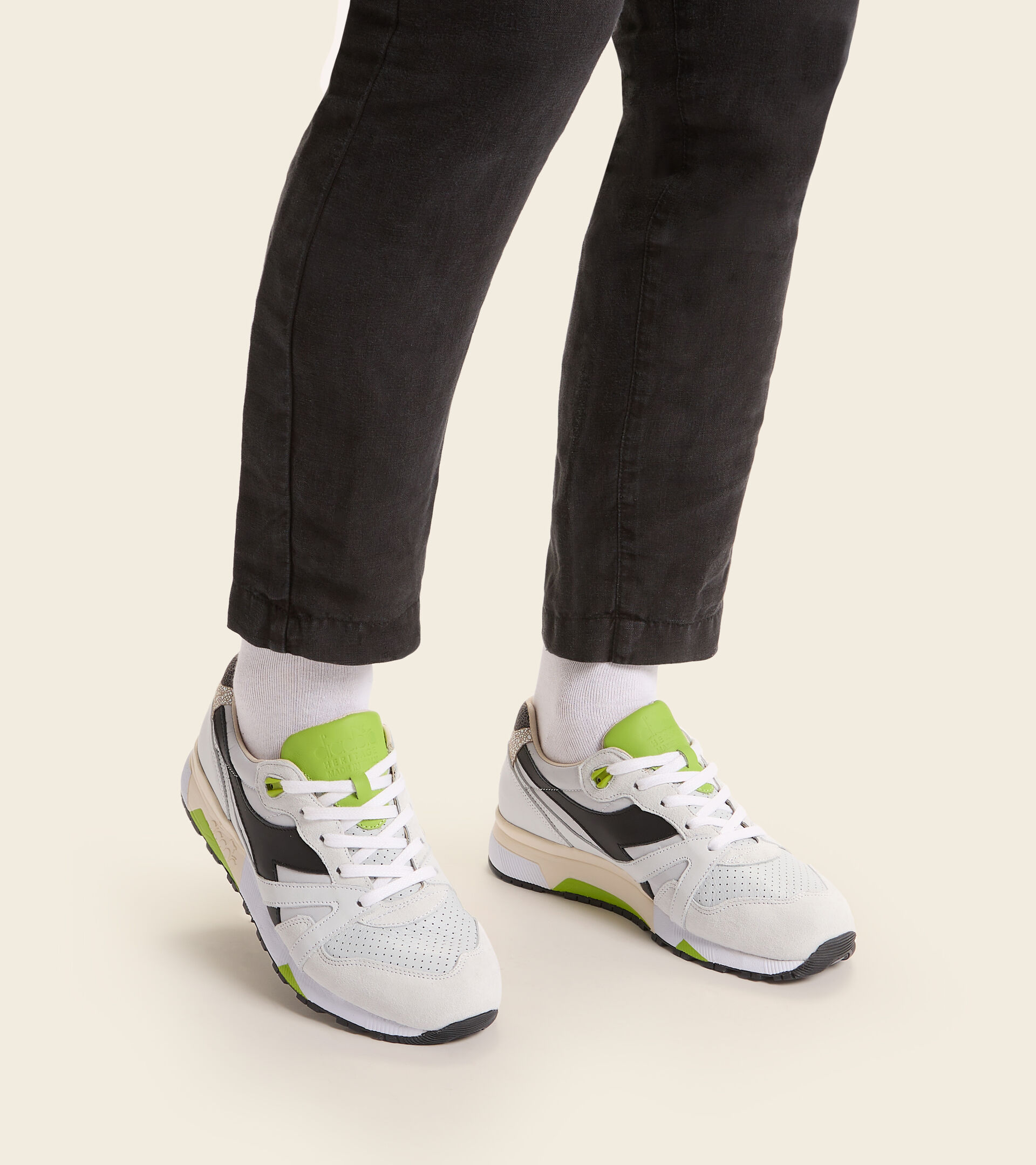Made in Italy Heritage Shoe - Men N9000 ITALIA WHITE/GLACIER GRAY - Diadora