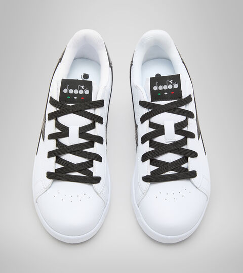 GAME P GS GIRL, WHITE/WHITE/BLACK Sports shoes - Youth 8-16 years GAME P GS GIRL WHITE/WHITE/BLACK - Diadora