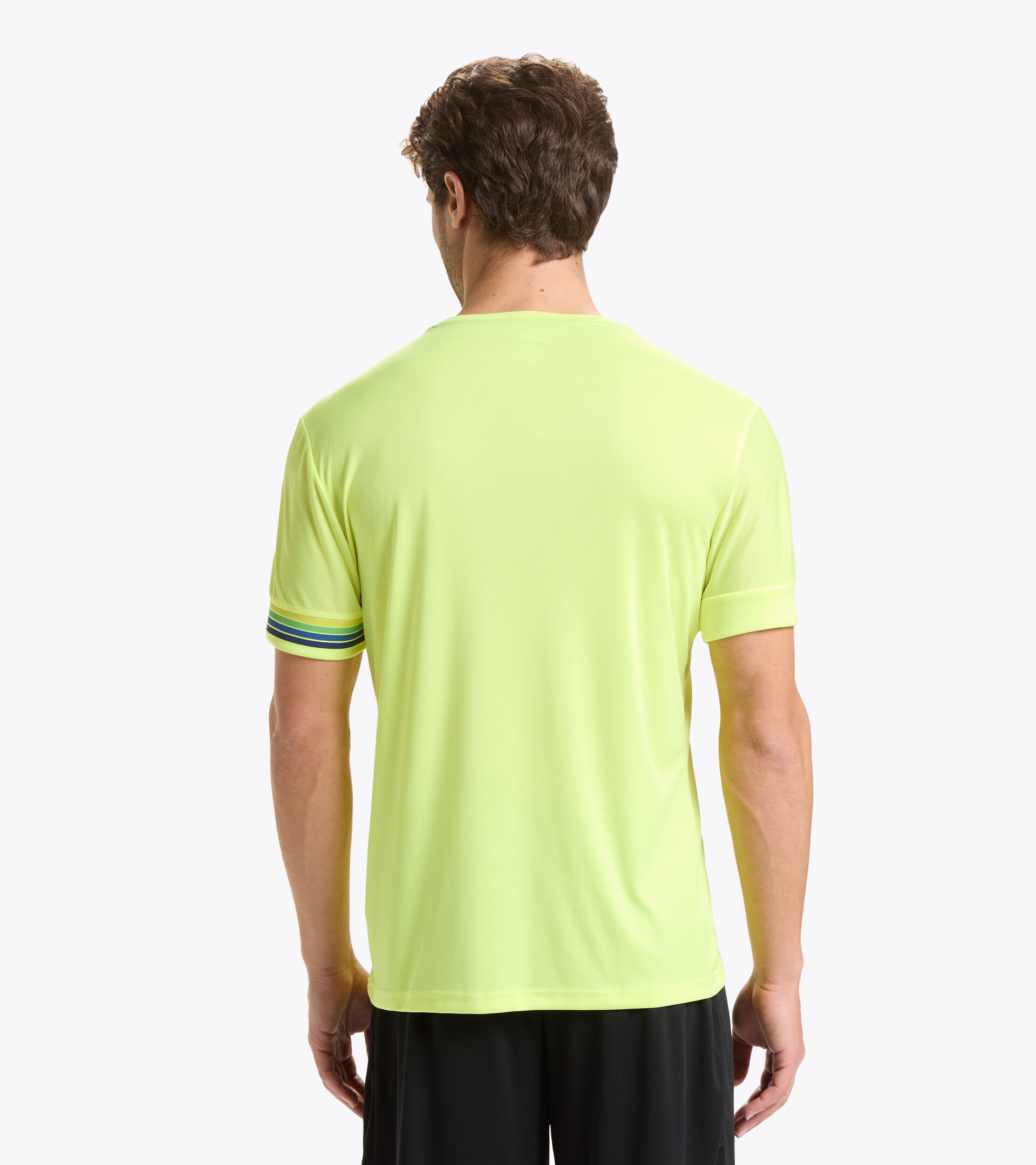 Camiseta para correr de manga corta - Hombre SS CORE TEE NEON YELLOW - Diadora