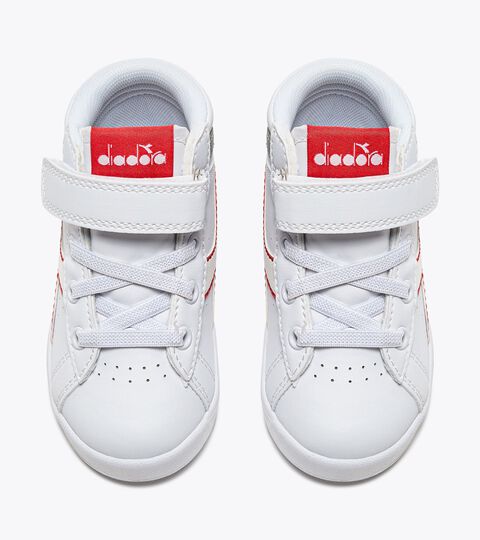 GAME P HIGH TD, WHITE/ULTIMATE GRAY/CAYENNE Zapatilla deportiva - Niños pequeños 1-4 años GAME P HIGH TD WHITE/ULTIMATE GRAY/CAYENNE - Diadora