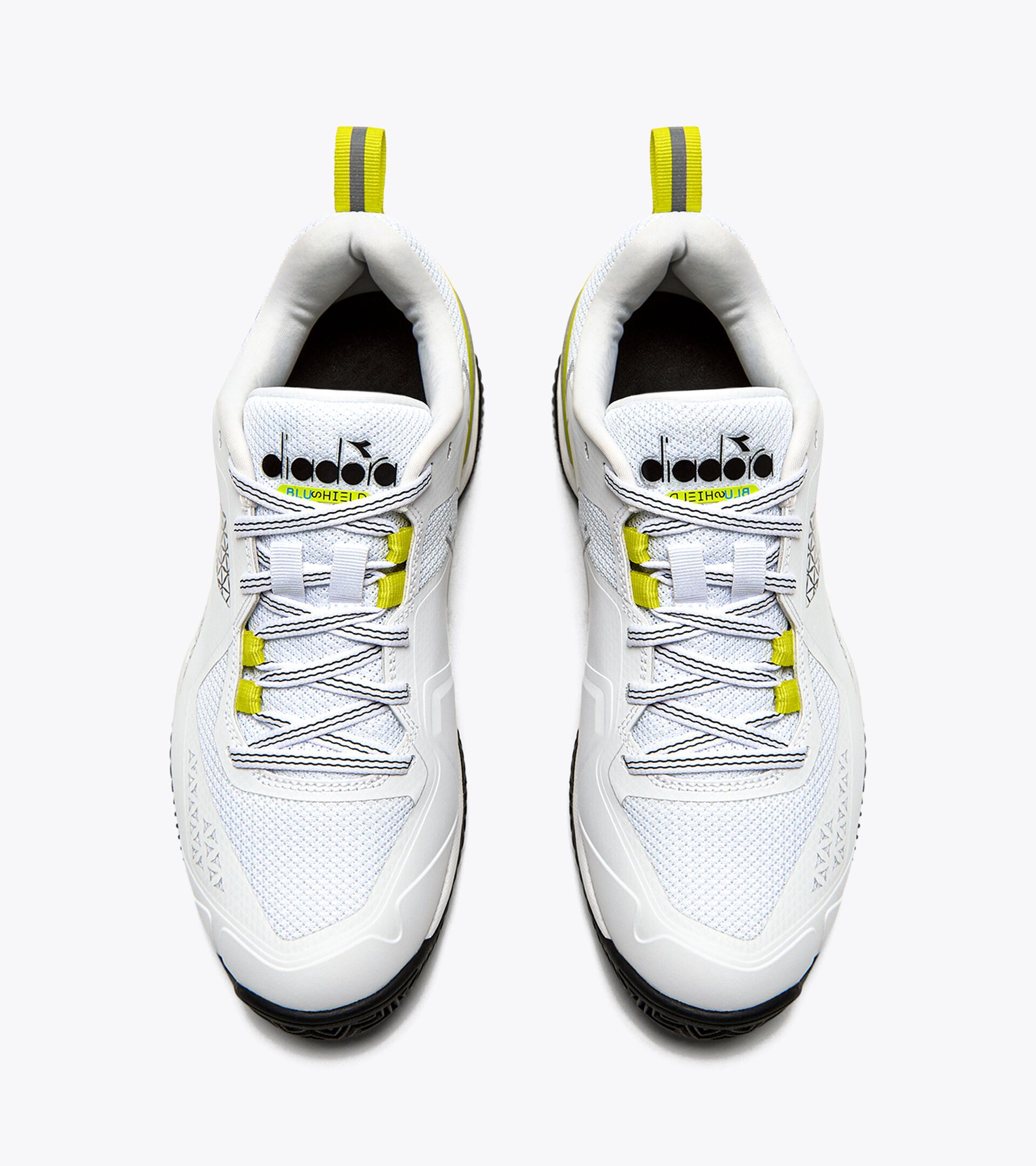 Tennis shoes for clay courts - Women BLUSHIELD TORNEO 2 W CLAY WHITE/BLACK/EVENING PRIMROSE - Diadora