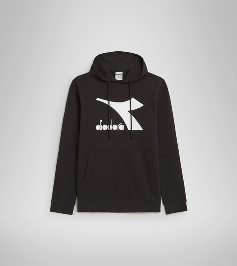 HOODIE CHROMIA, SCHWARZ Sweatshirt aus Baumwolle mit Kapuze - Herren HOODIE CHROMIA SCHWARZ - Diadora