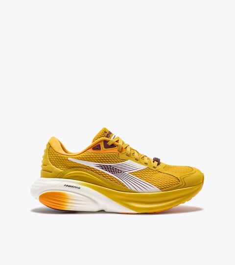 Chaussures de running Made in Italy - L&eacute;g&egrave;ret&eacute; et amorti - Pour tous les genres ATOMO STAR MOUTARDE BLANCHE/&Eacute;PIC&Eacute;E - Diadora