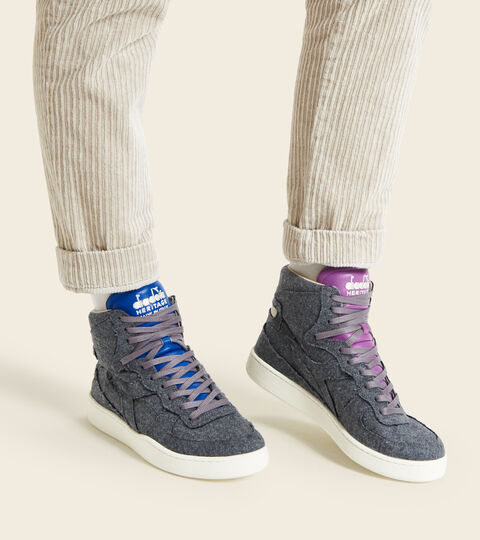 MI BASKET ITALIA VALDILANA, ICE GRAY Made in Italy Heritage Shoe - Unisex MI BASKET ITALIA VALDILANA ICE GRAY - Diadora