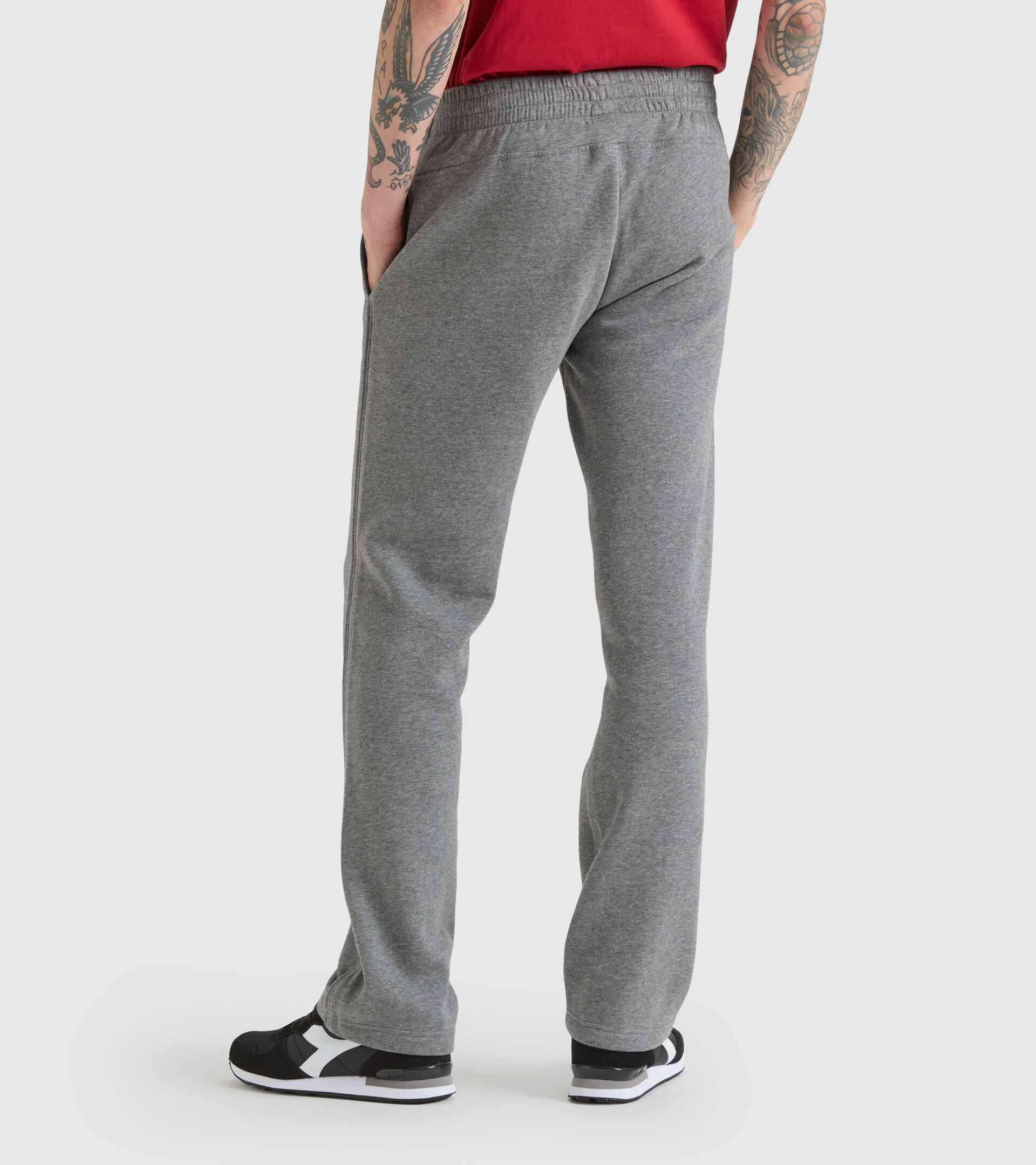 Pantalon de sport - Homme PANTS CORE GRIS FONCE MELANGE - Diadora