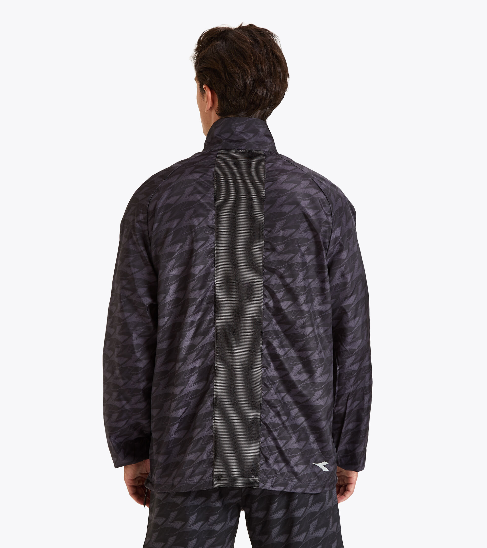 Running windbreaker - Men WINDBREAKER JACKET ALL OVER BLACK - Diadora