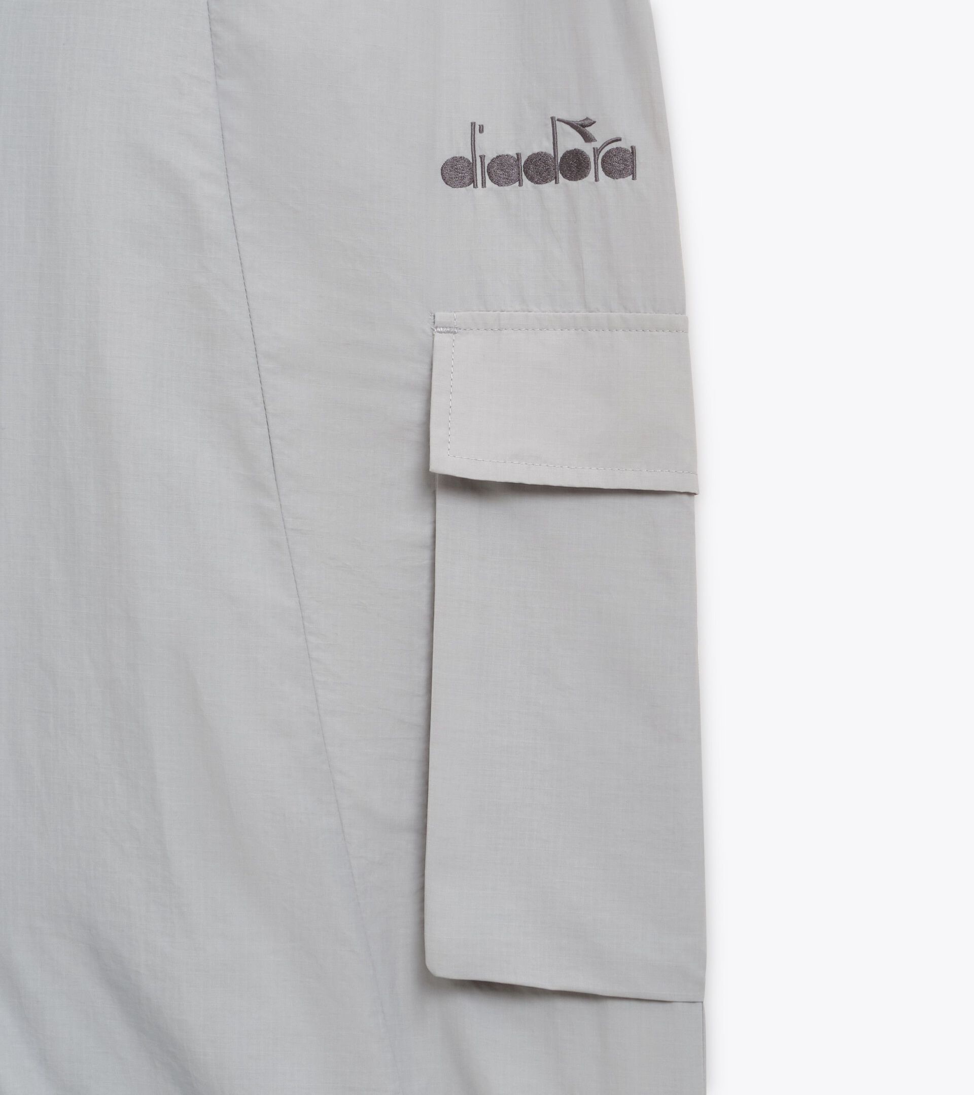 Ripstop nylon track pants - Women&rsquo;s
 L. TRACK PANTS LOGO GREEN GRAY - Diadora