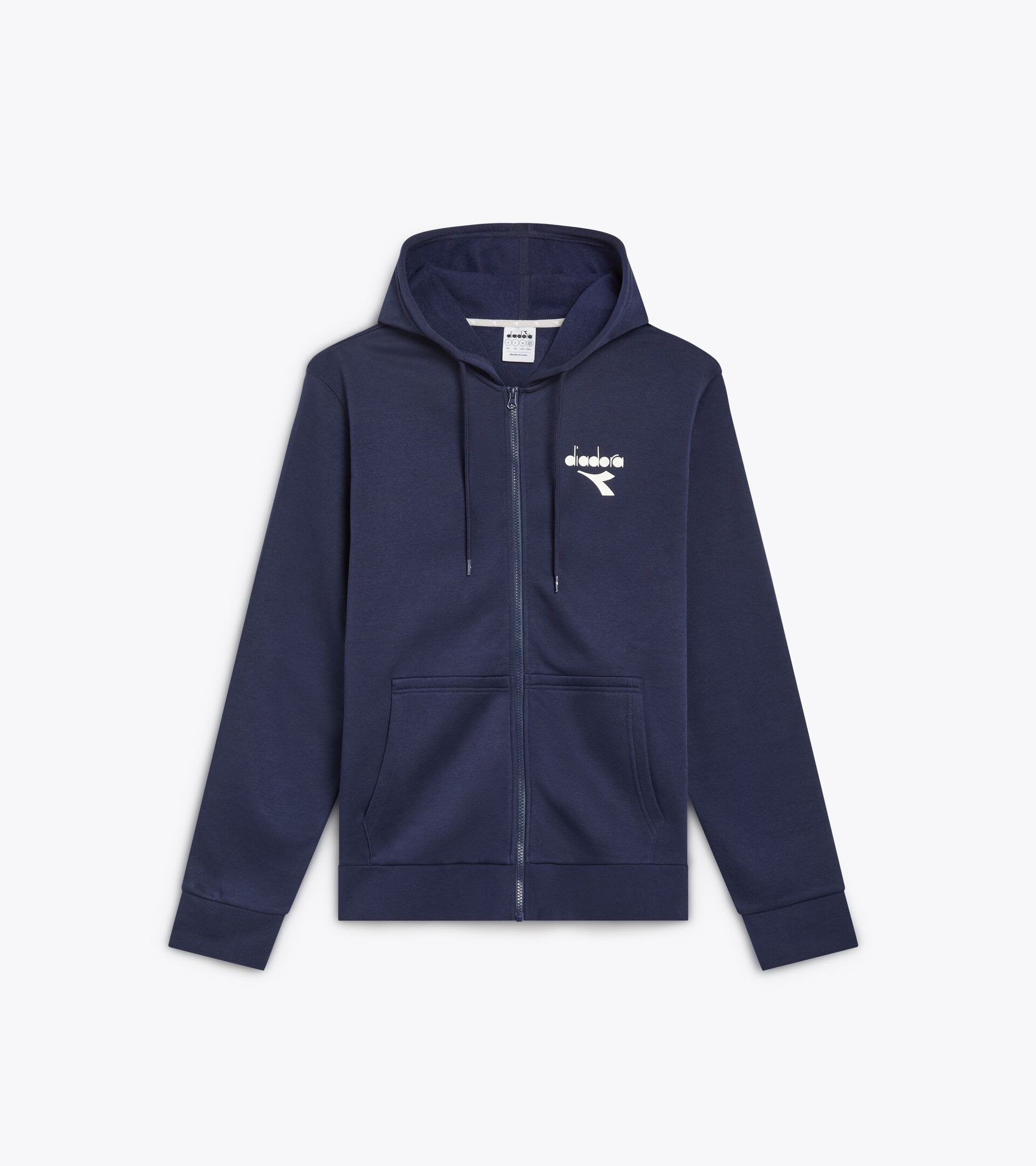 Sporty hoodie - Men’s HOODIE FZ ESS. SPORTS CLASSIC NAVY - Diadora