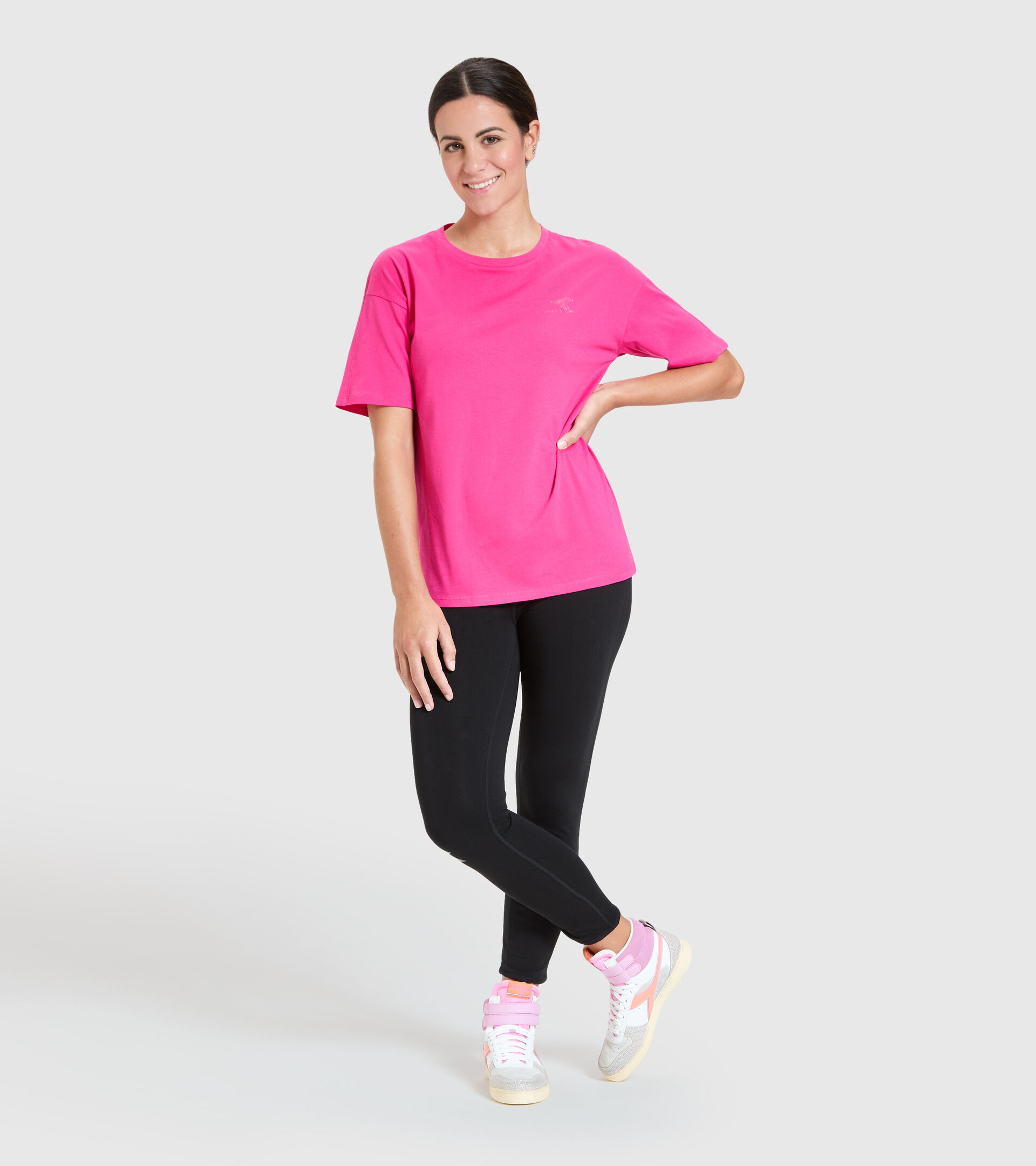T-shirt - Women L.T-SHIRT SS BLINK MAGENTA - Diadora