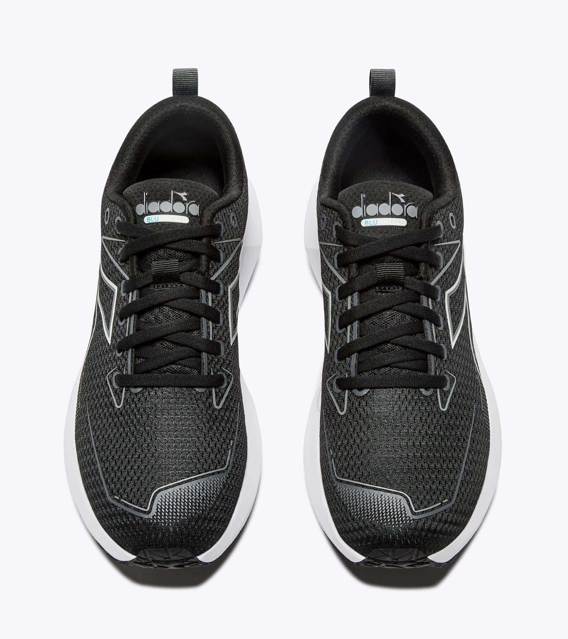 Zapatilla de running - Estabilidad y protección - Hombre MYTHOS BLUSHIELD VIGORE 4 NEGRO/GRIS ACERO - Diadora