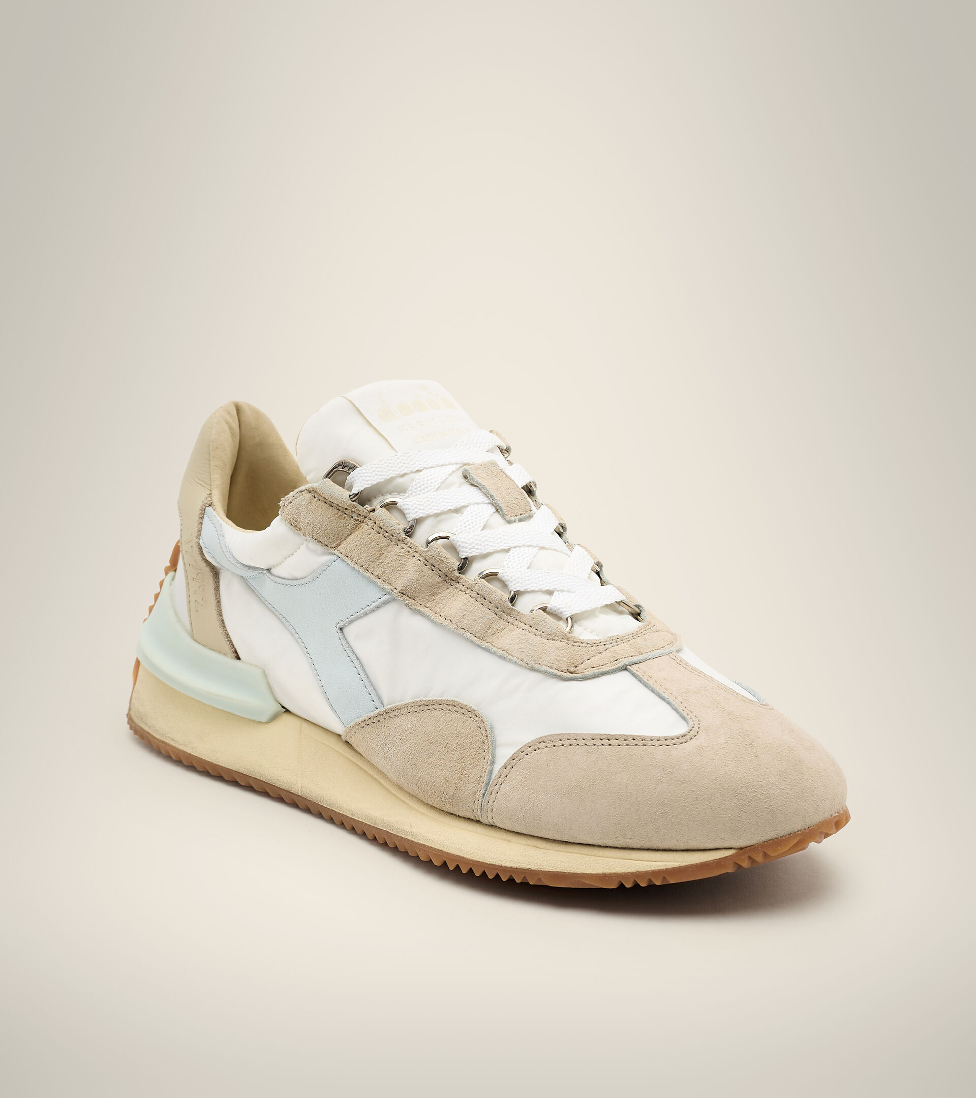 Heritage-Schuh Made in Italy - Damen EQUIPE MAD ITALIA NUBUCK SW WN MILCH WEISS - Diadora