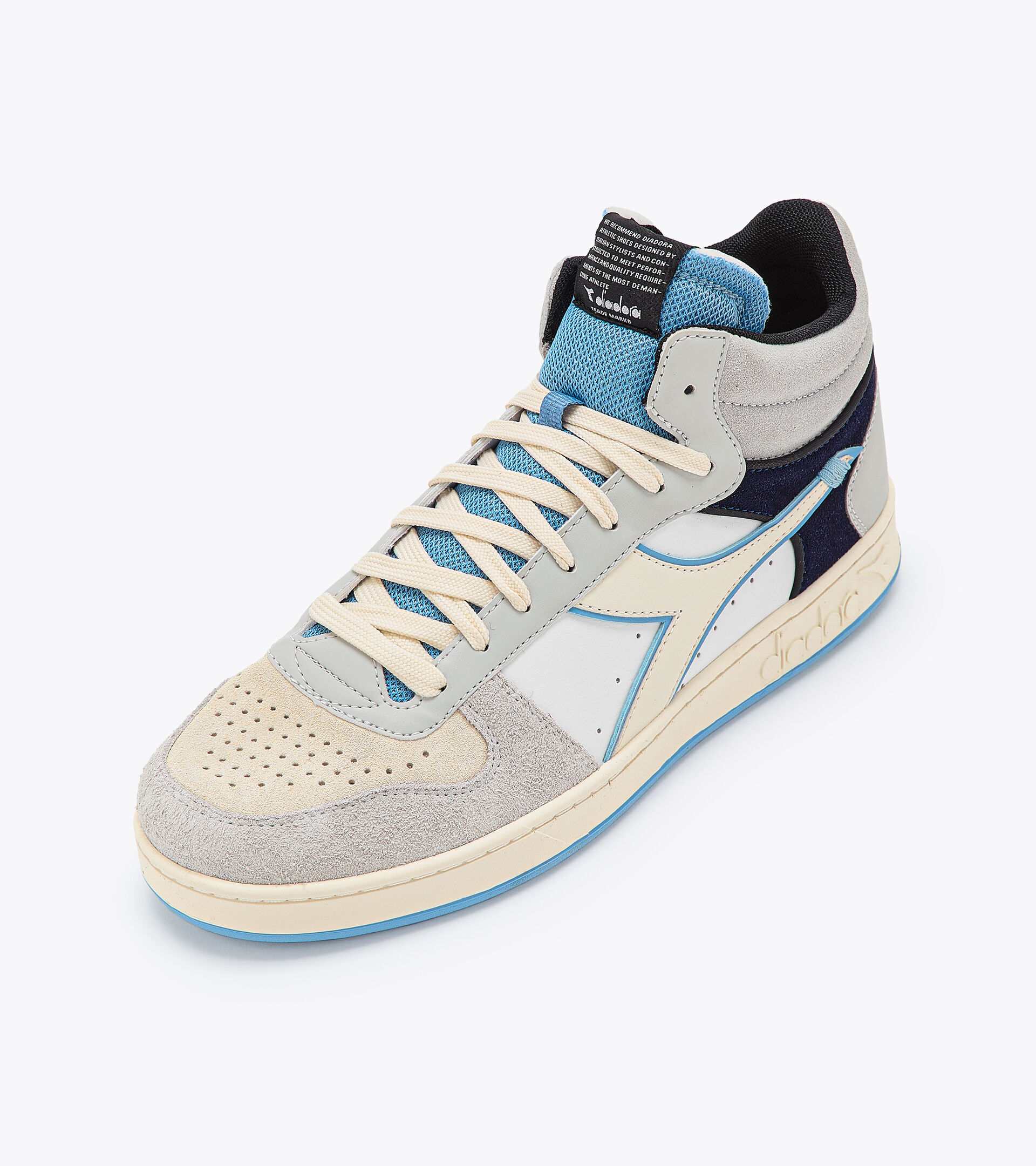 Scarpa sportiva - Unisex MAGIC BASKET DEMI TWIN CIELO GRIGIO/BIANCO CANDIDO - Diadora