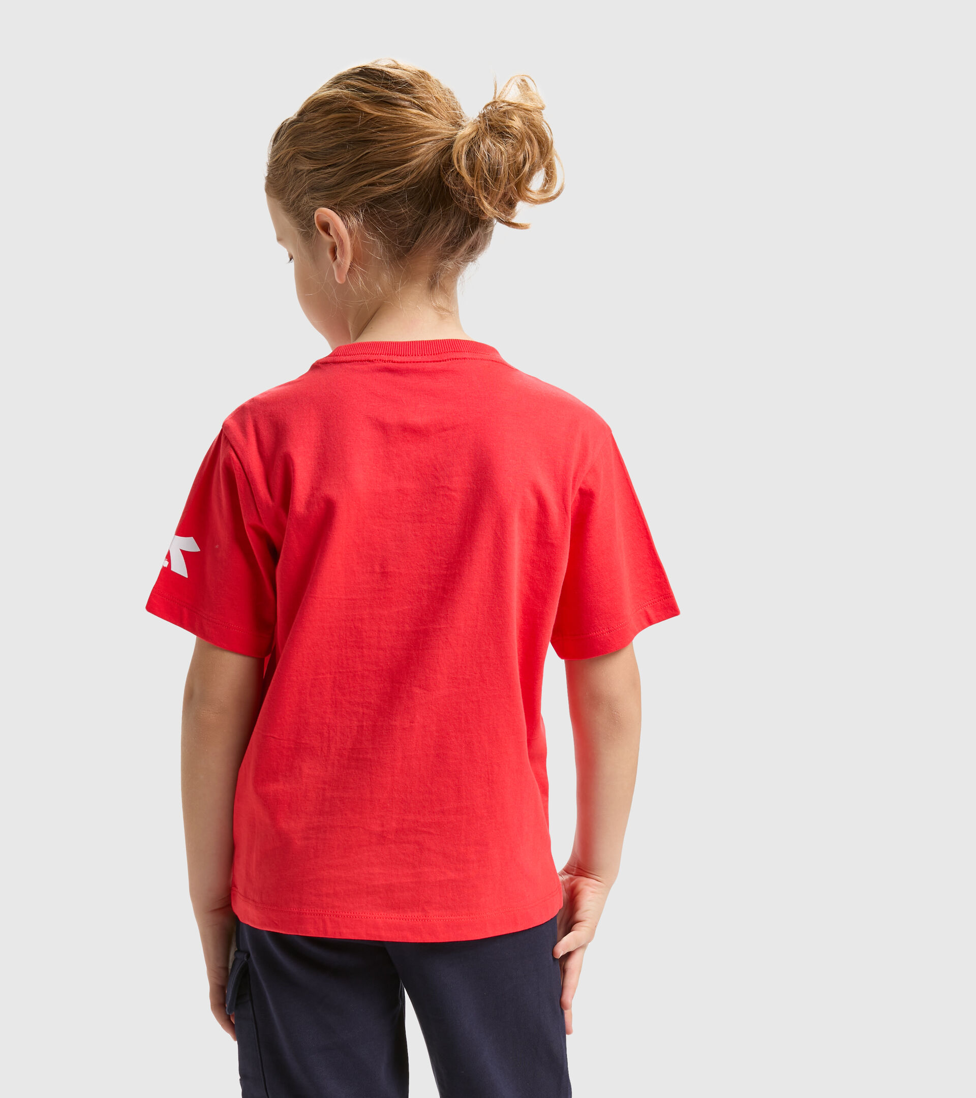 Cotton sports T-shirt - Boy’s JB.T-SHIRT SS DIADORA FC POPPY RED - Diadora