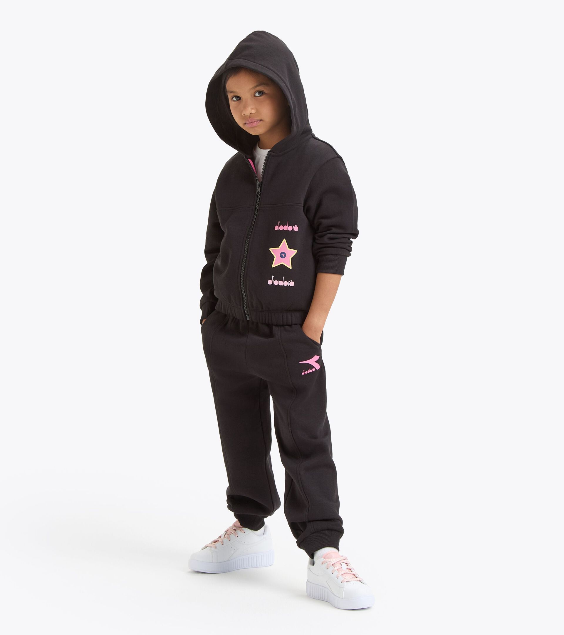 Set tuta in coordinato - Ragazza
 JG. TRACKSUIT HD FZ LOGO NERO - Diadora