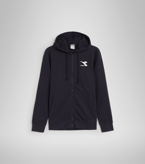 HOODIE FZ SWEAT CORE, CABAN BLAU Sport-Sweatshirt aus Baumwollmischgewebe - Herren HOODIE FZ SWEAT CORE CABAN BLAU - Diadora