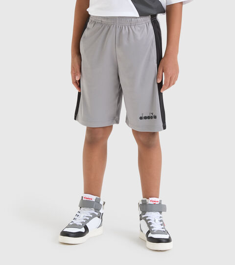 Sportliche Bermudashorts - Jungen JB.BERMUDA POWER LOGO FROSTGRAU - Diadora