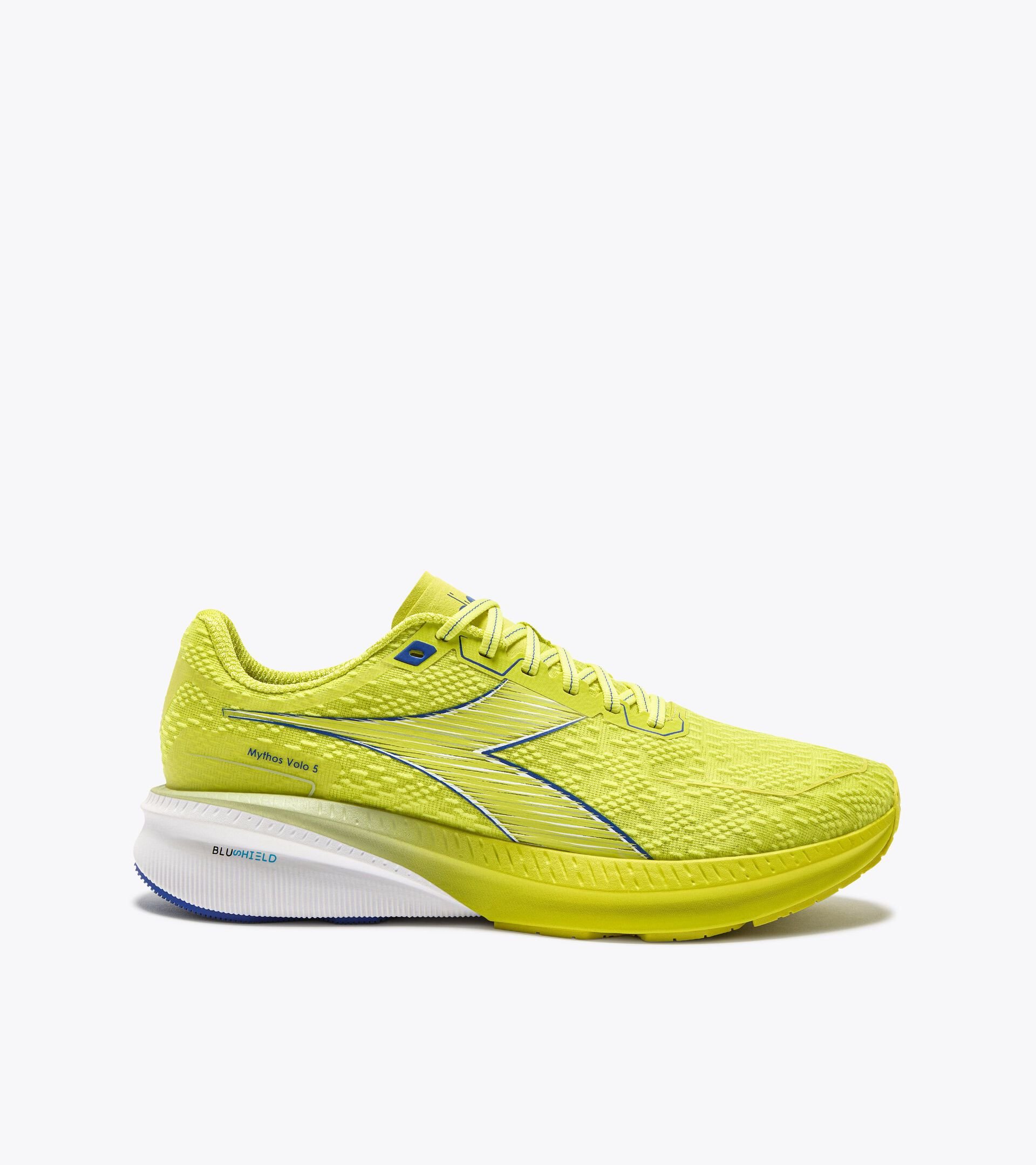 Zapatilla de running - Estabilidad y ligereza - Hombre MYTHOS BLUSHIELD VOLO 5 SULPHUR SPRING/SURF THE WEB - Diadora