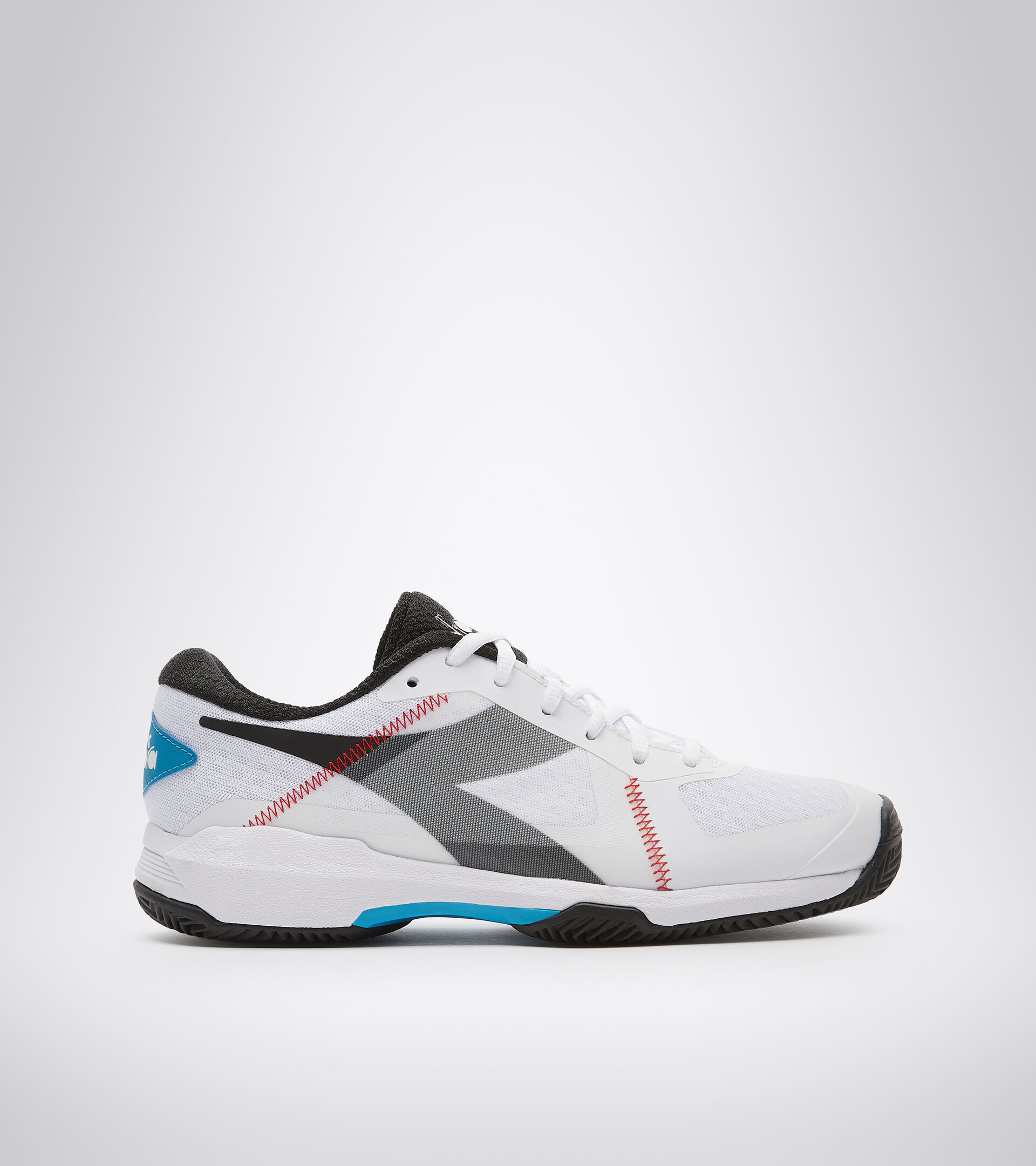 Scarpa da tennis per terreni in terra battuta - Uomo TROFEO CLAY BIANCO/BLACK/BLU TURCHESE - Diadora