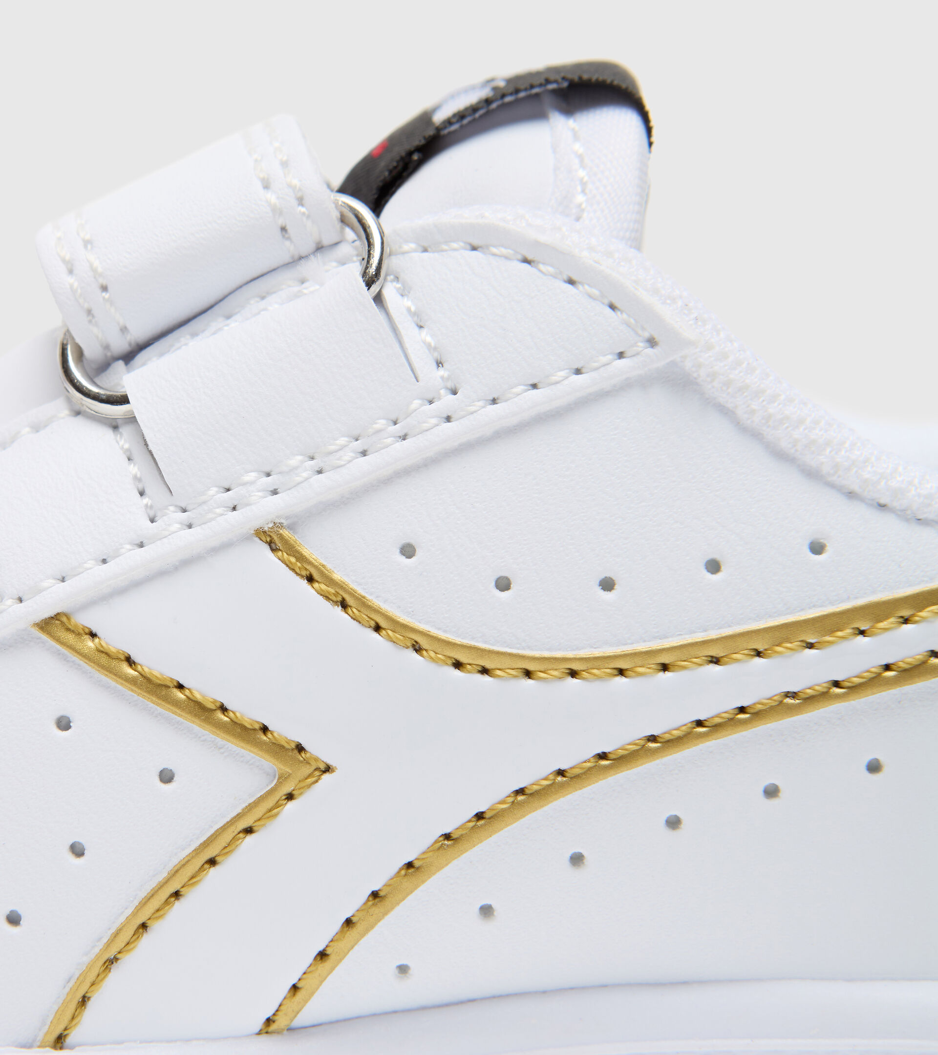 Sports shoes - Toddlers 1-4 years GAME P TD GIRL WHITE/BLACK/GOLD - Diadora