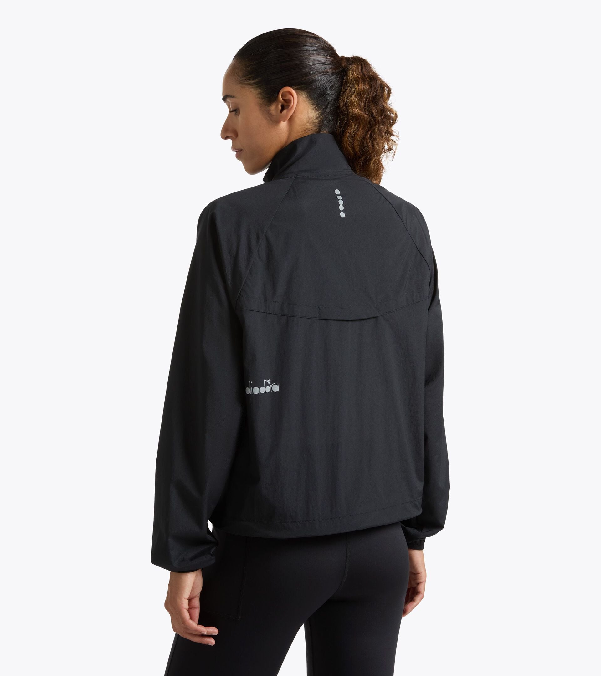 Windbreaker - Women's WINDBREAKER PACKABLE JACKET W BLACK - Diadora