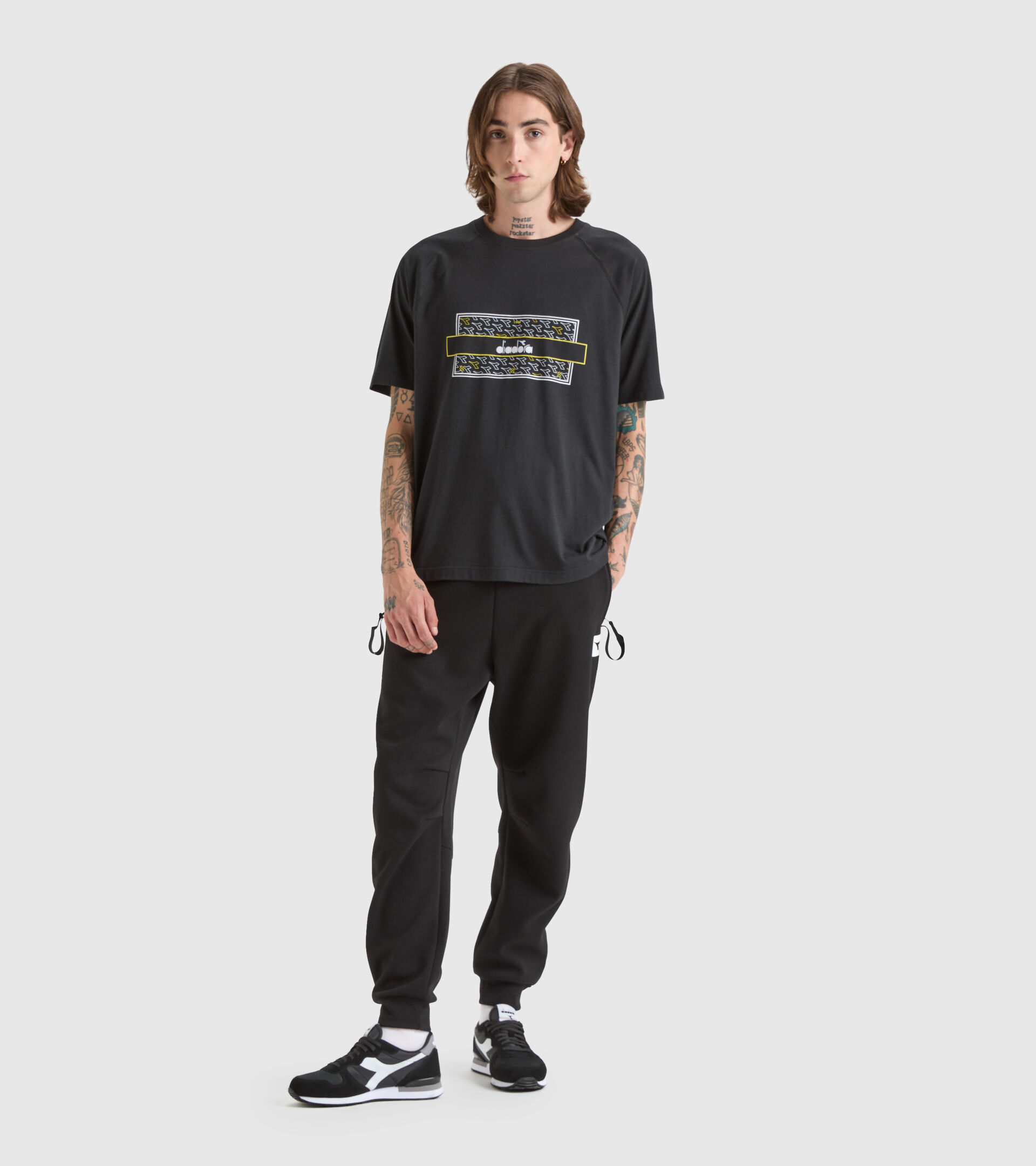 Cotton and polyester T-shirt - Men’s T-SHIRT SS URBANITY BLACK - Diadora